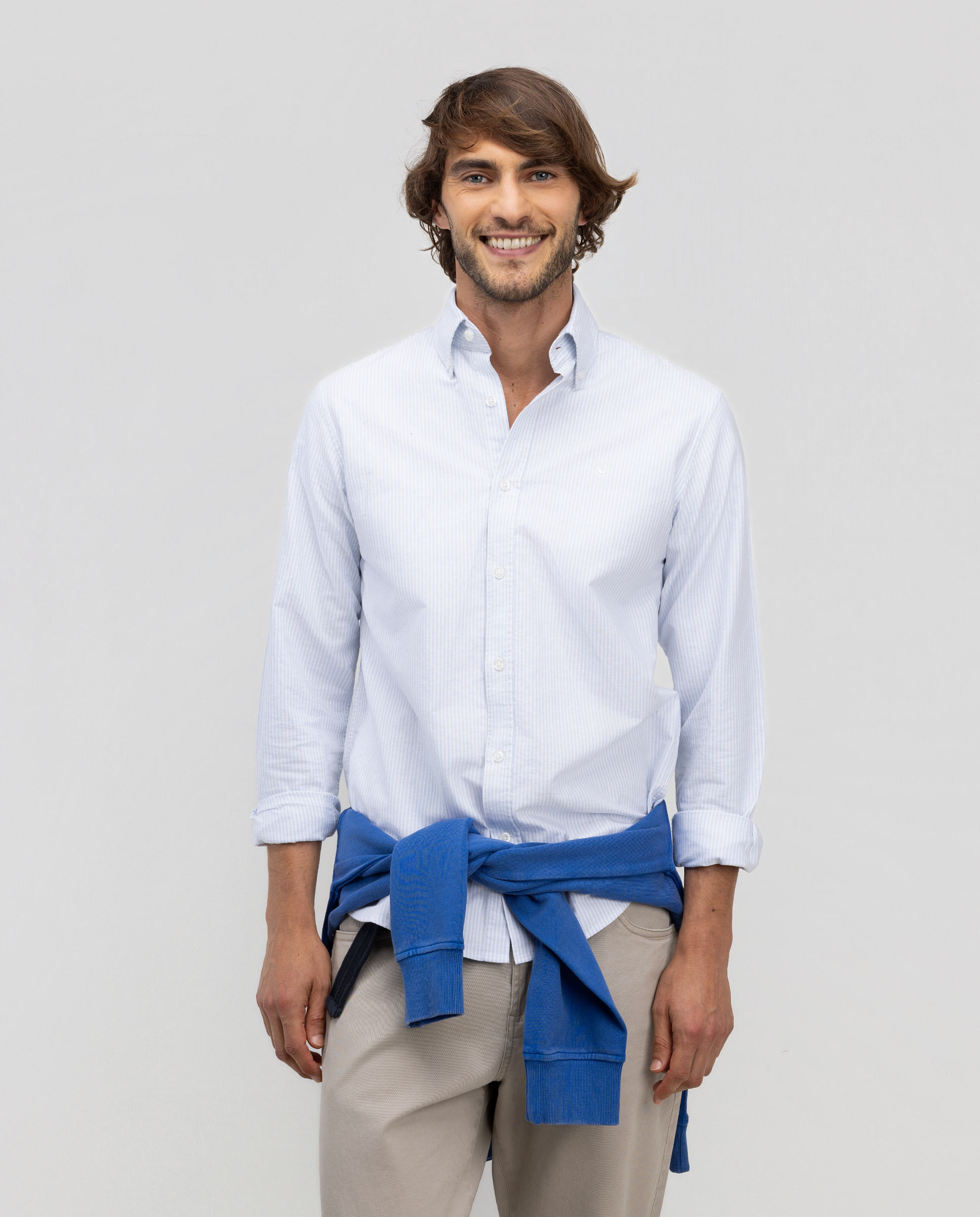 Light Blue Yale Button Down Oxford Shirt