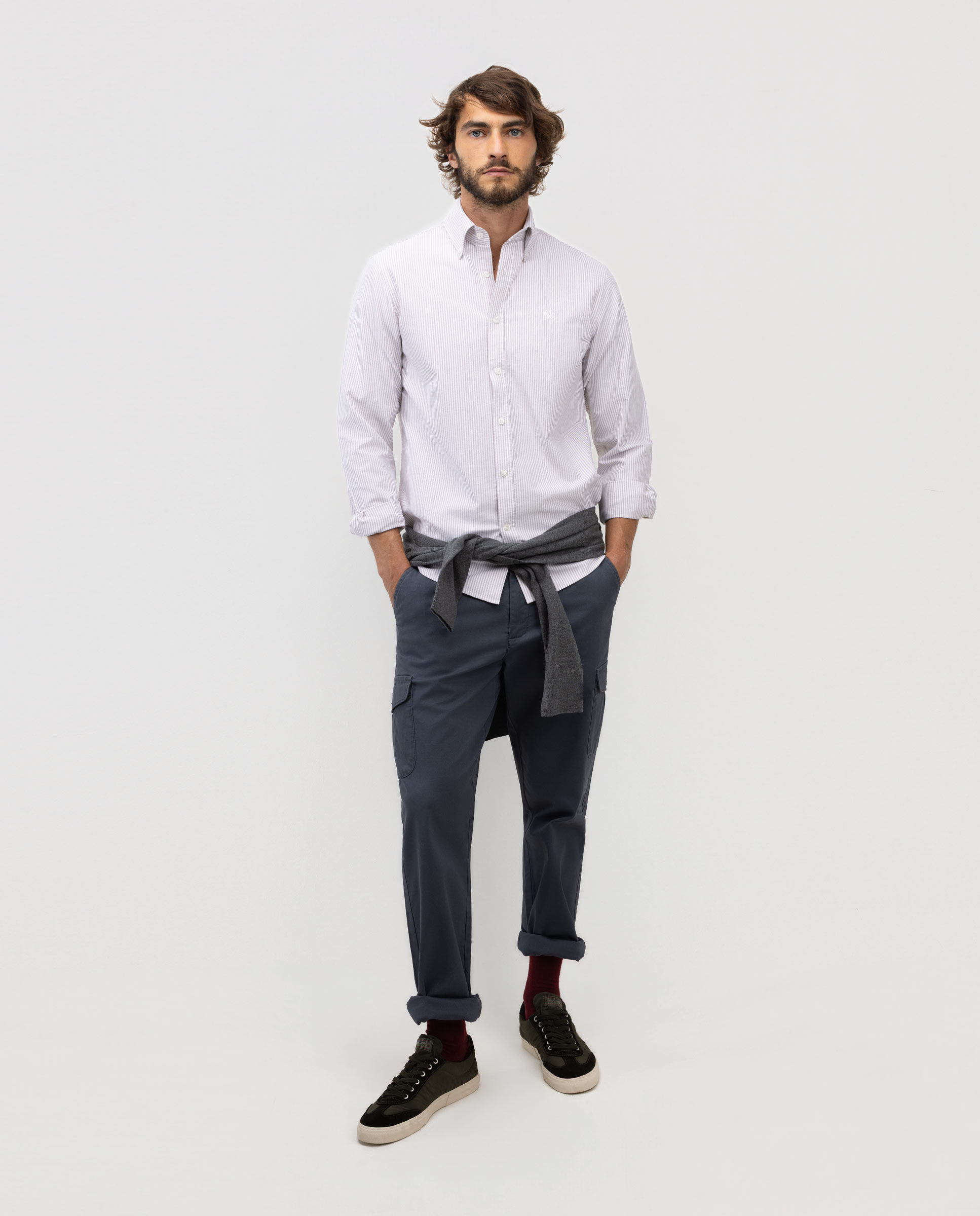 Yale Button Down Oxford Shirt, Red