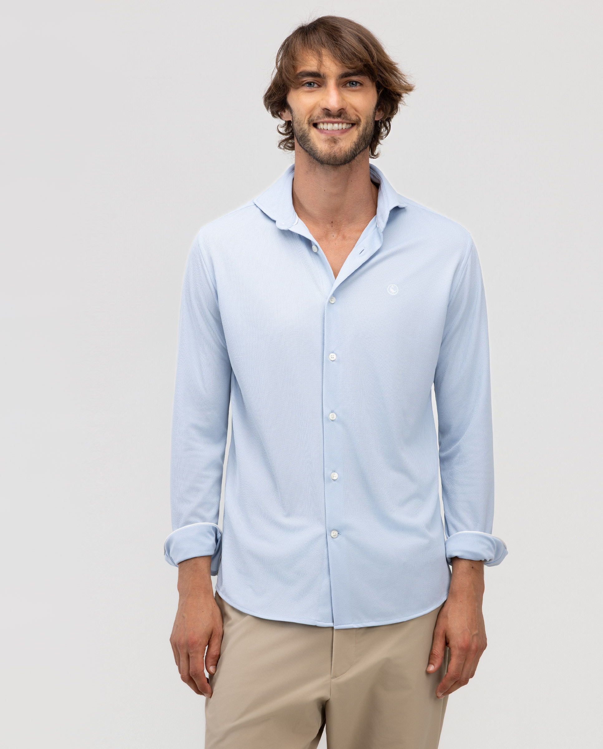 Sepia Plain Light Blue Shirt
