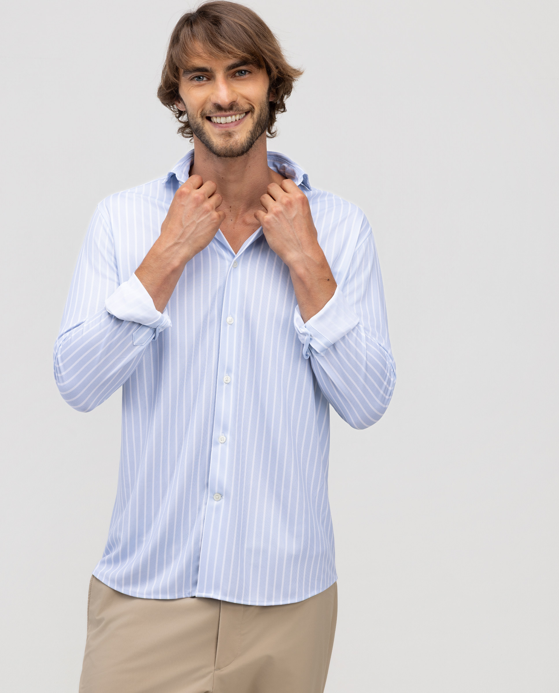Sepiia Stripe Butcher Blue Shirt