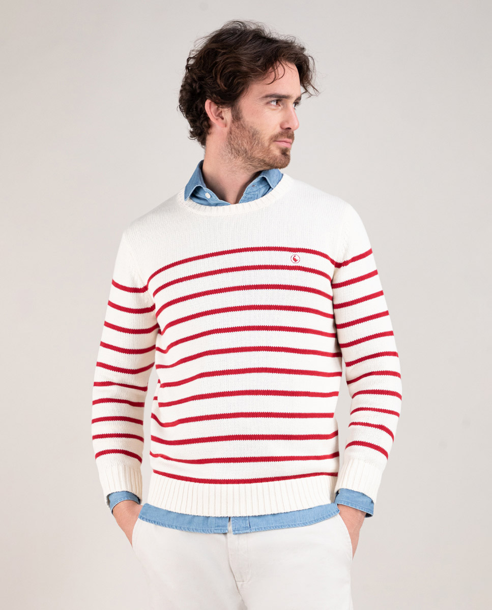 Jersey Crudo Rayas Rojas