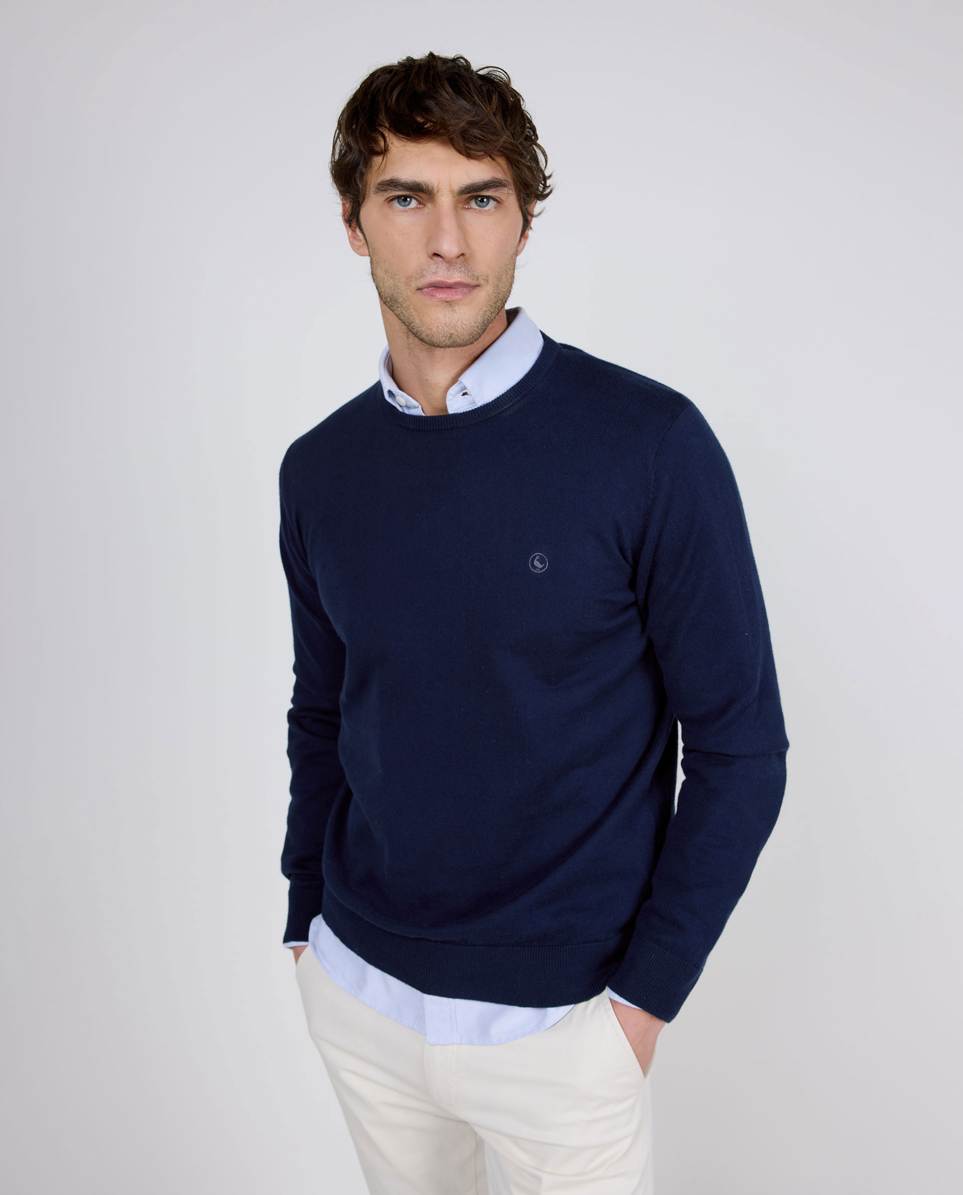 Navy Crew Neck Sweater
