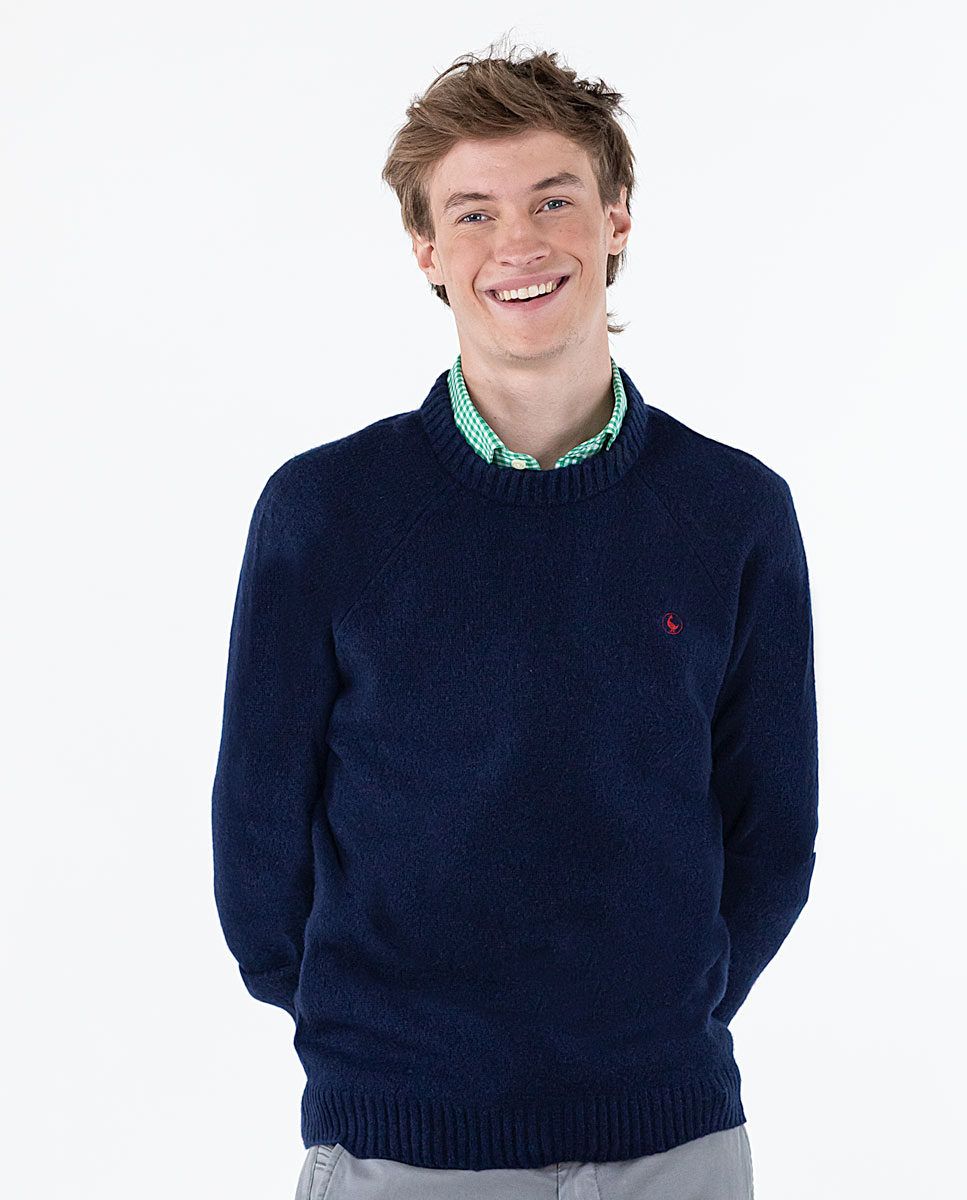 Jersey Lambswool Brush Caja Marino