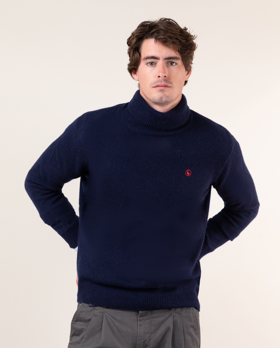 Navy Turtleneck Jumper