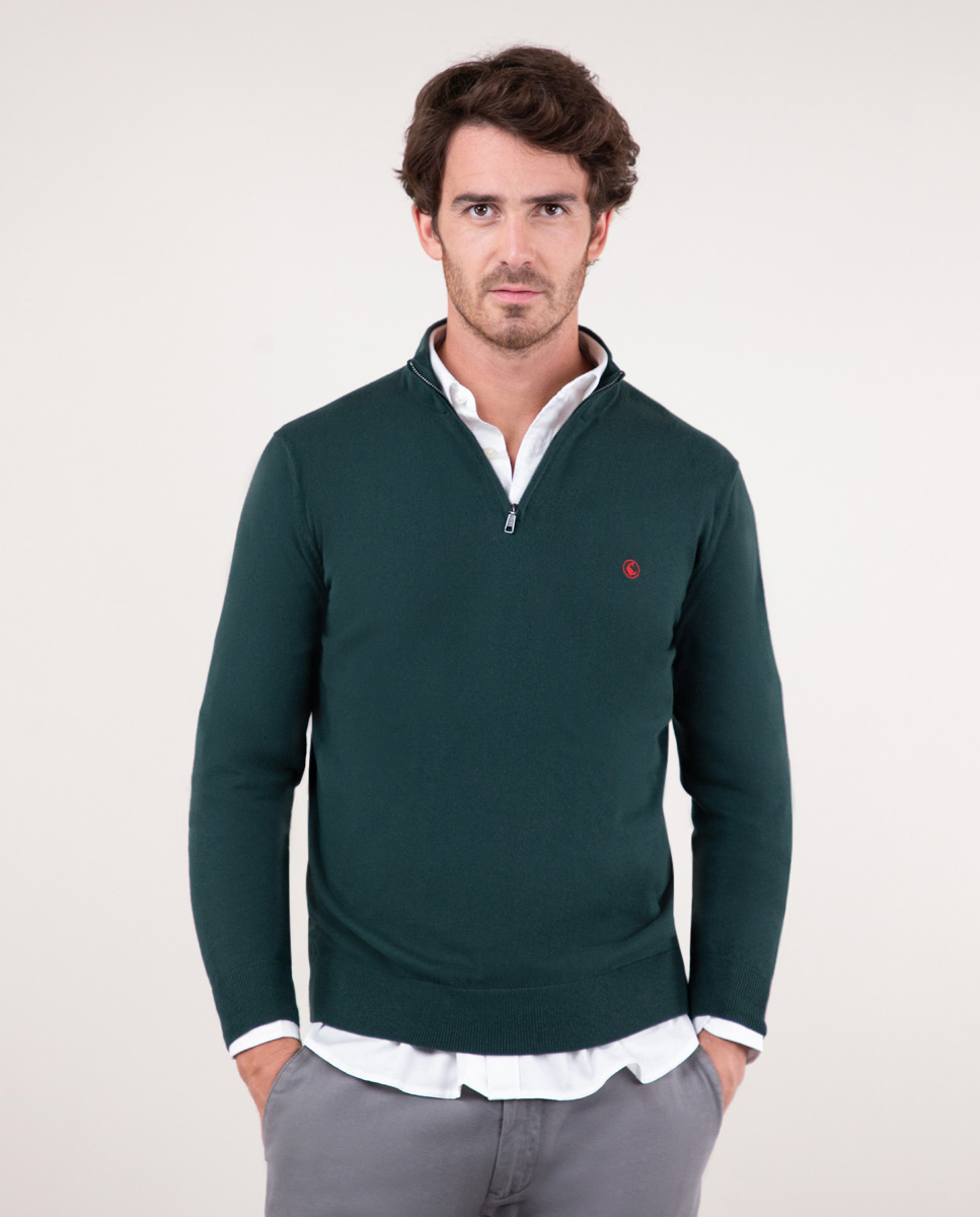 Jersey Cuello Camionero Verde 