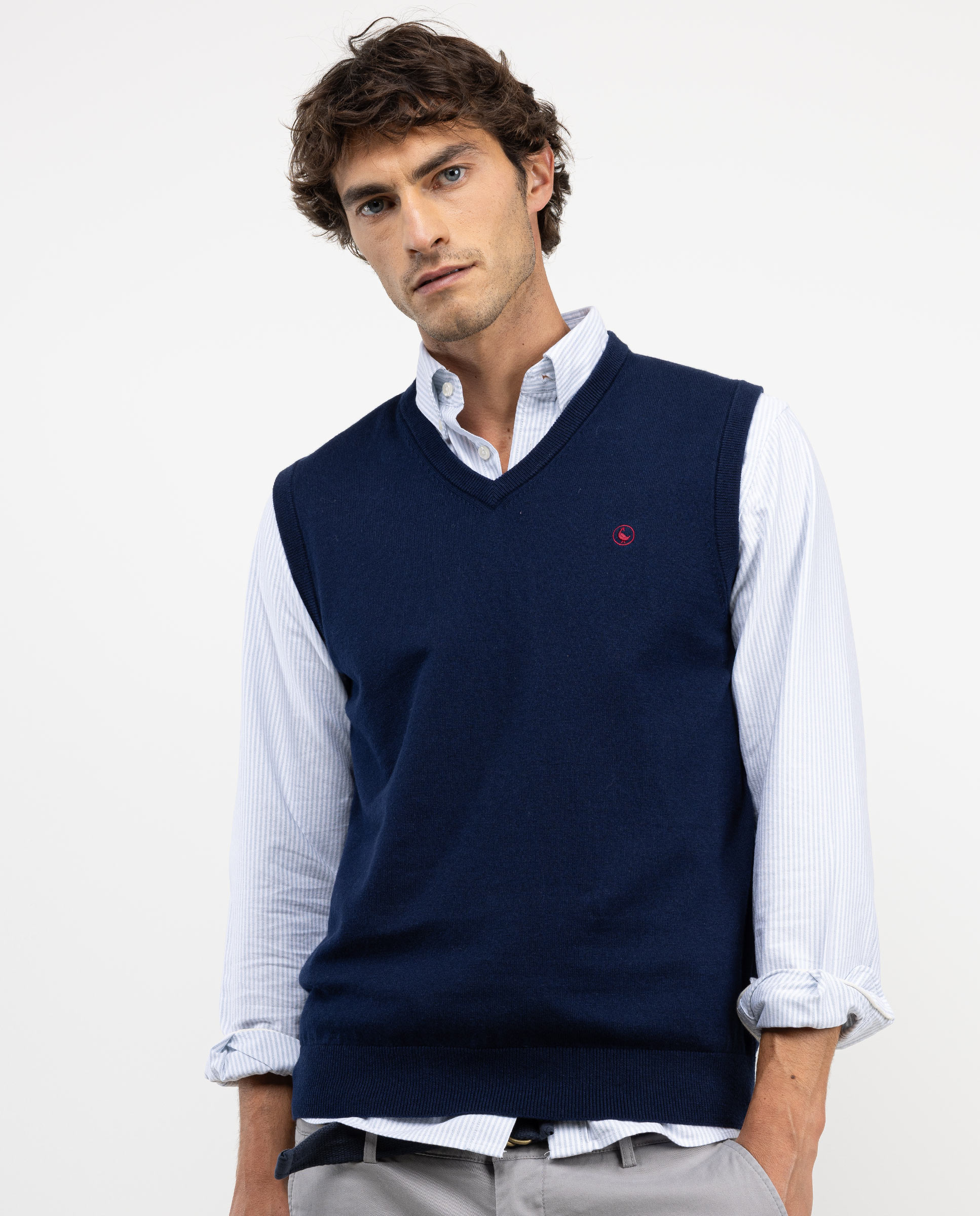 Chaleco Punto Marino