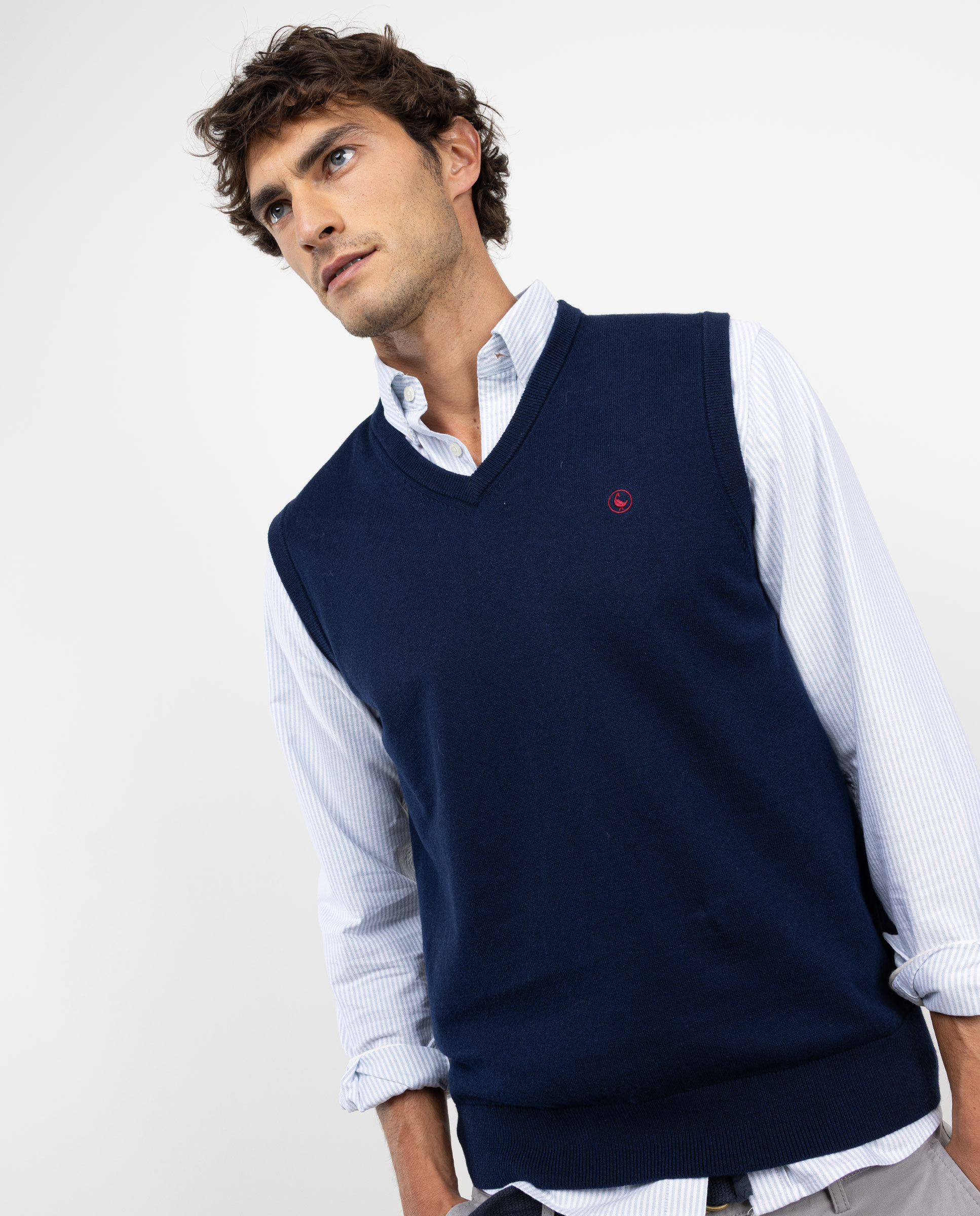 Chaleco Punto Marino