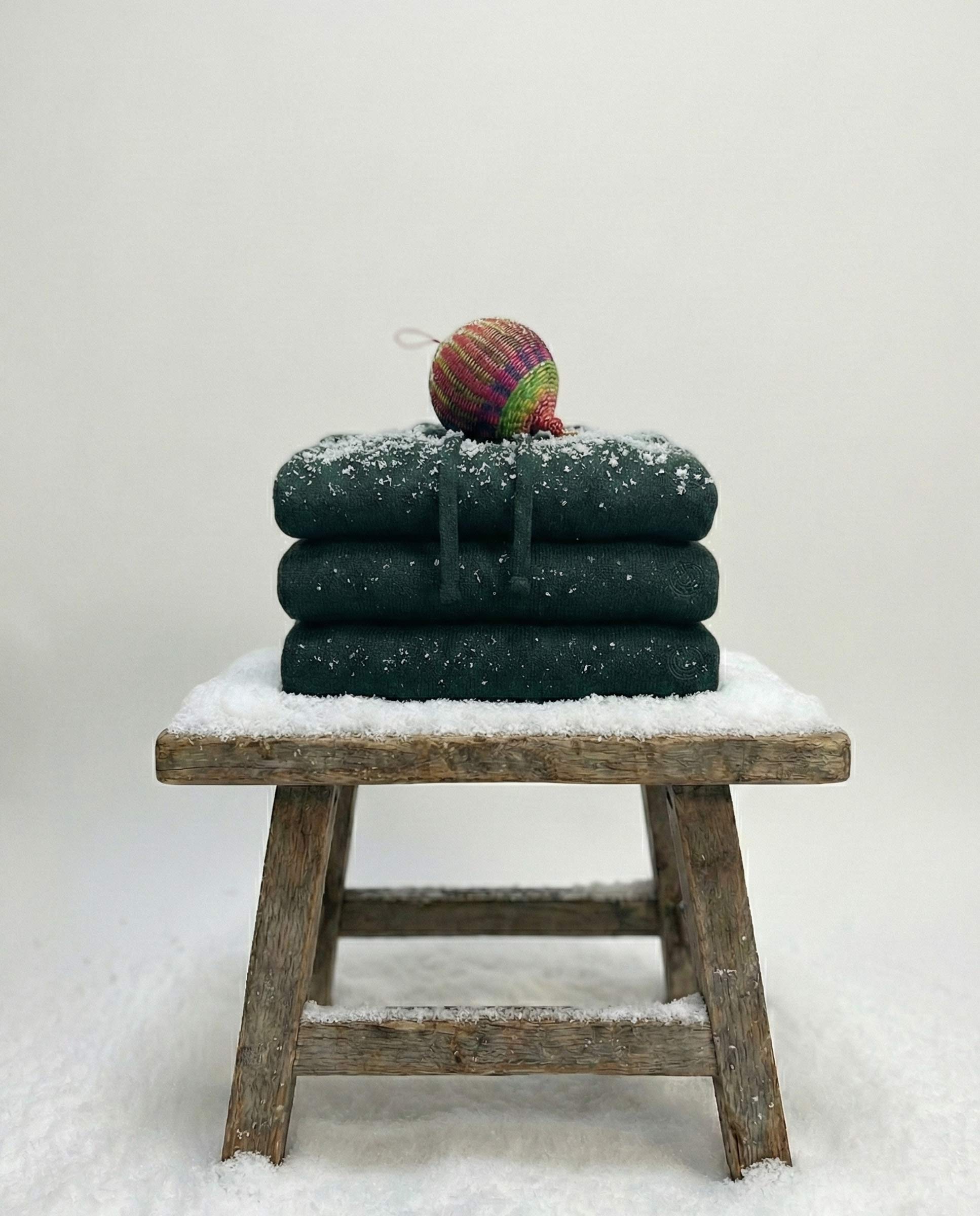 Green Wool Jumper W Hood