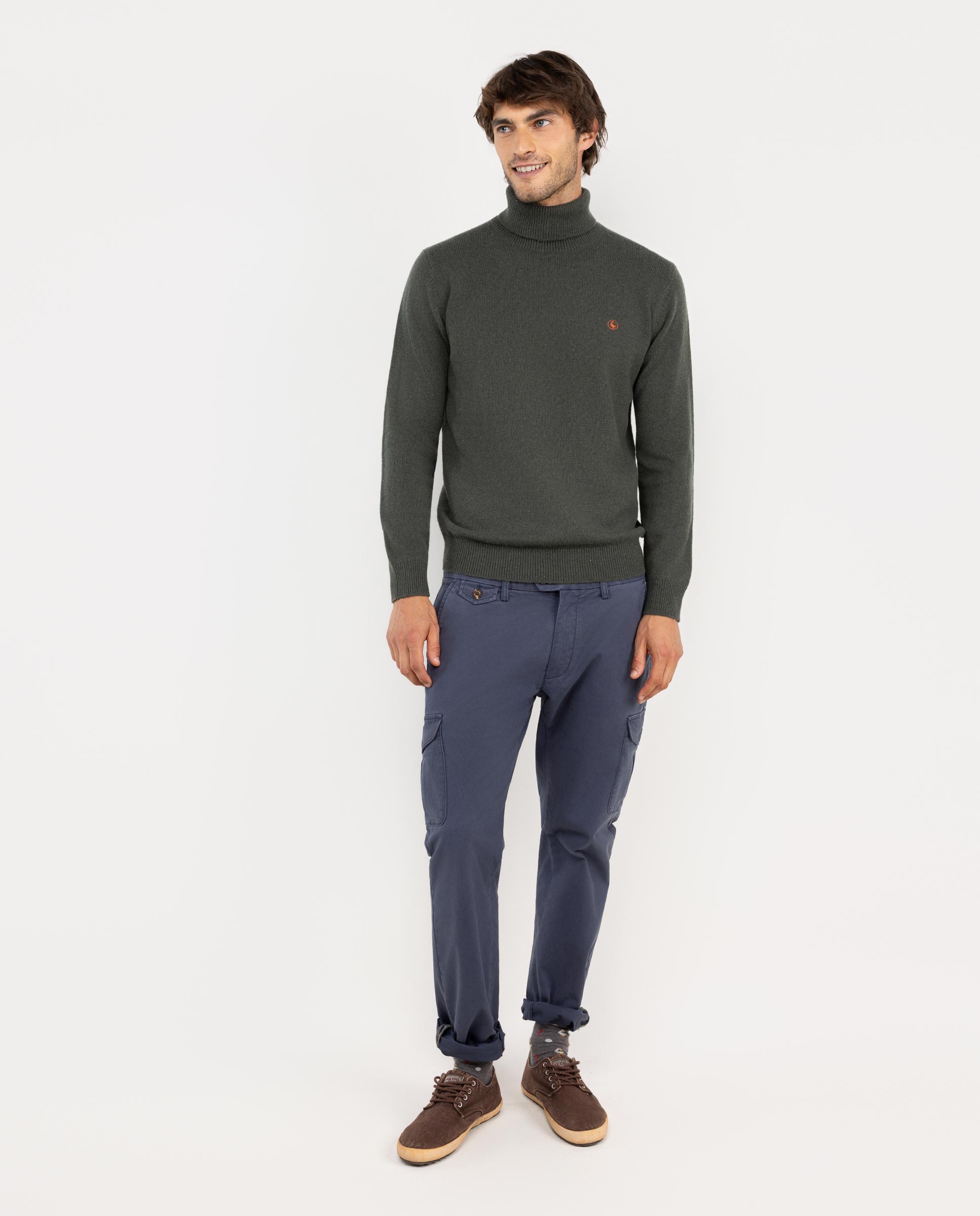 Green Turtleneck Jumper