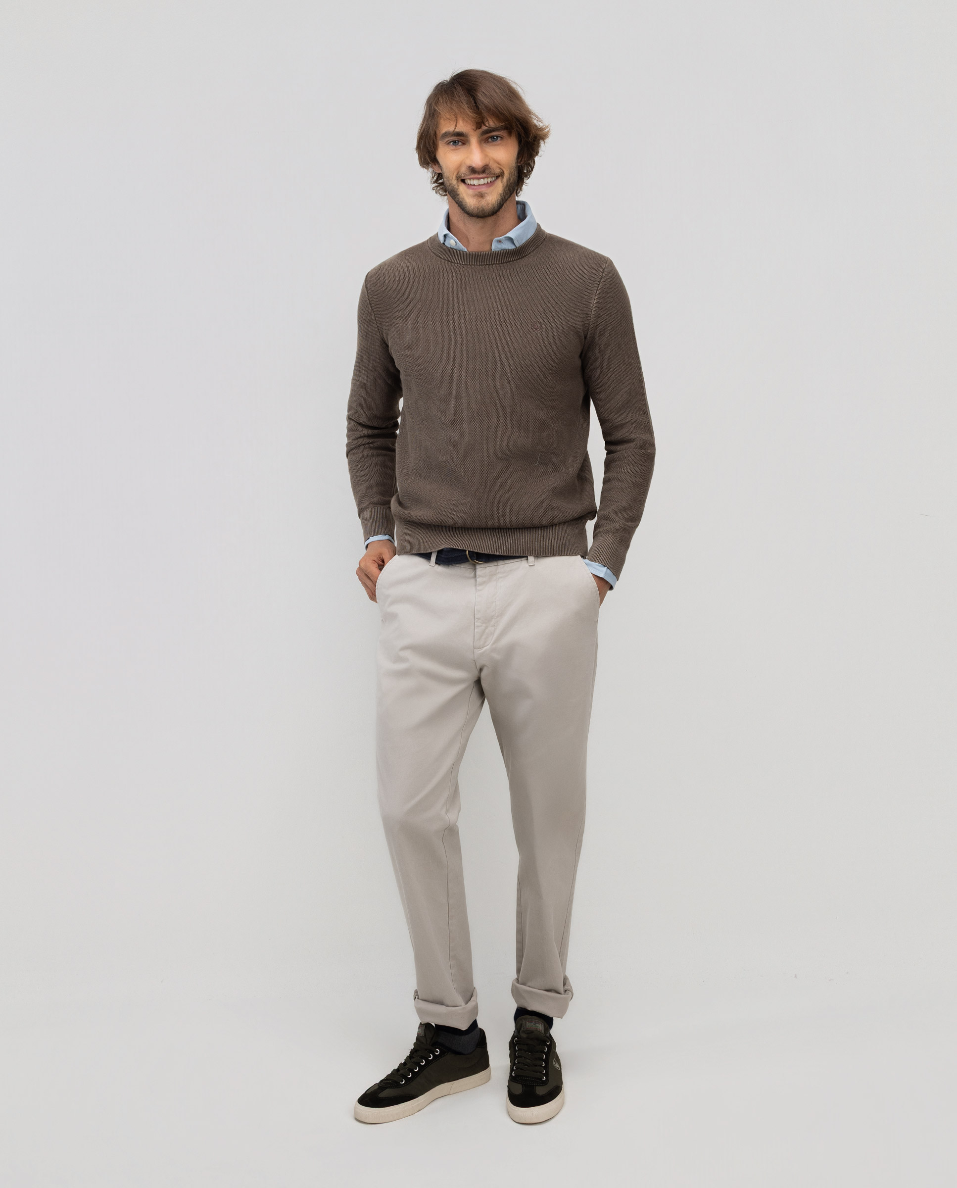 Jersey Structure Garment Dyed Taupe