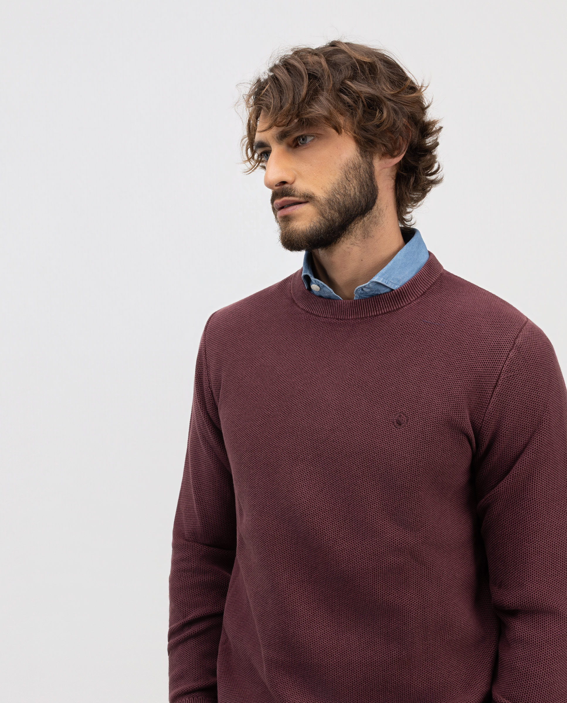 Jersey Structure Garment Dyed Pink