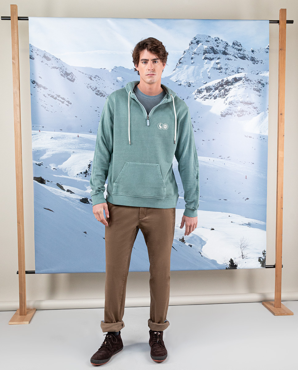Sudadera Capucha Marchica Verde
