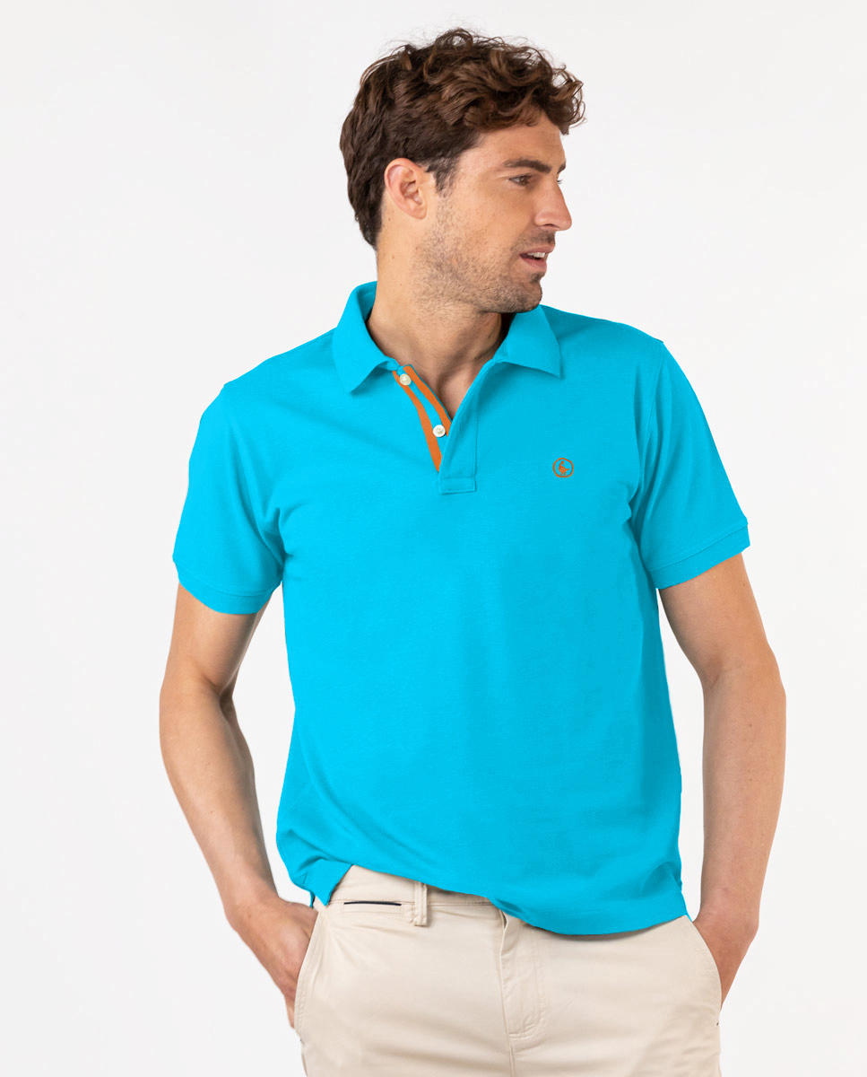 Plain Turquoise Polo