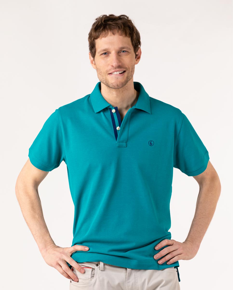 Plain Aqua Green Polo