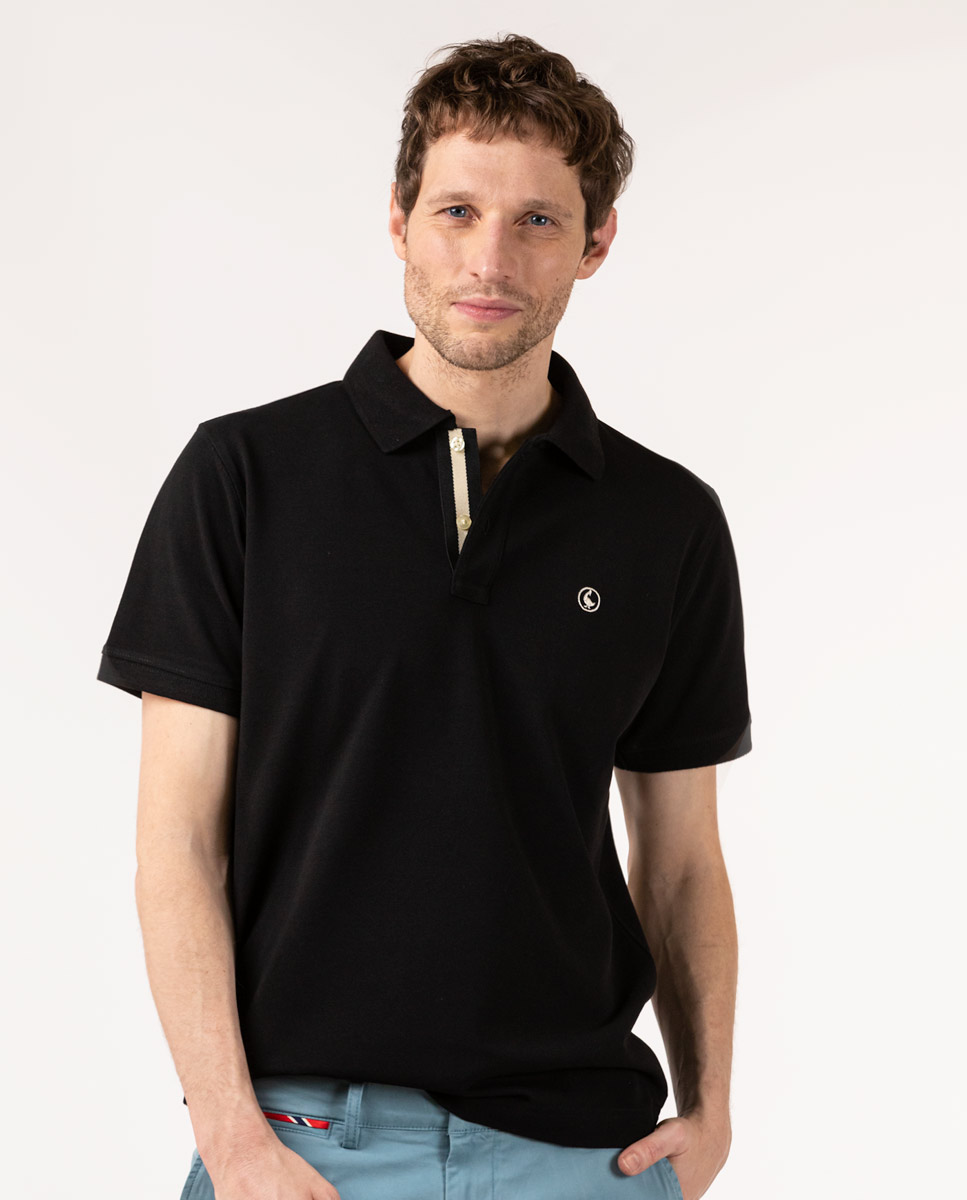 Plain Black Polo