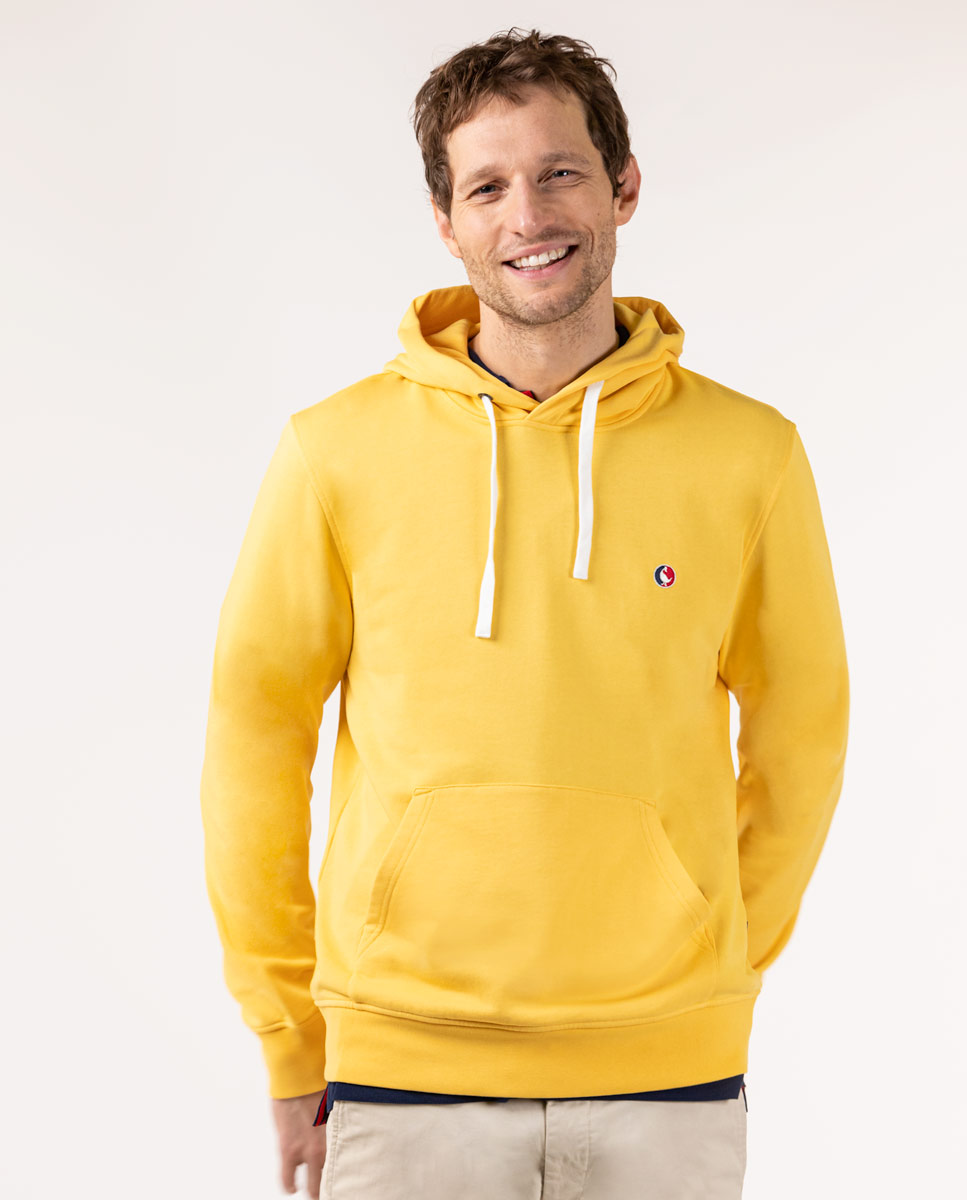 Yellow Hooded Sweatshirt