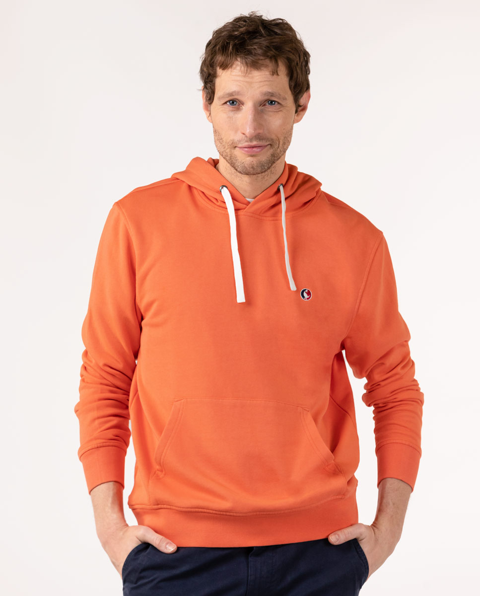 Peach Hooted Sweatshirt