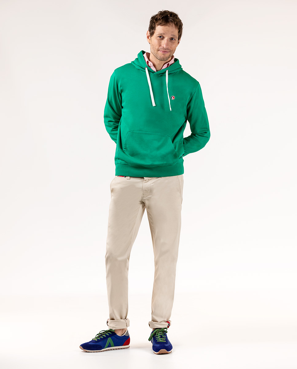 Green Hooded Sweatshirt