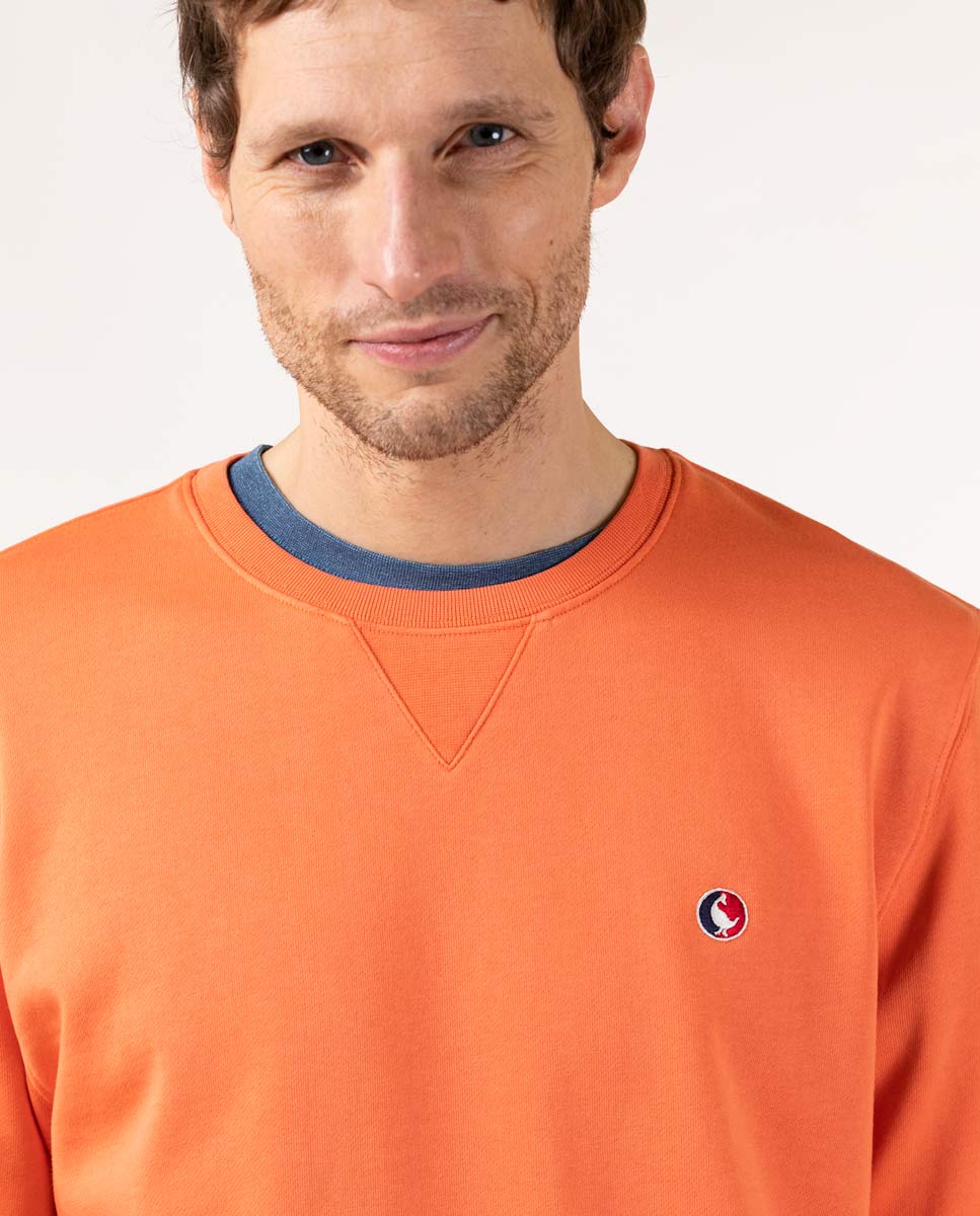 Peach Sweatshirt W Crew Neck