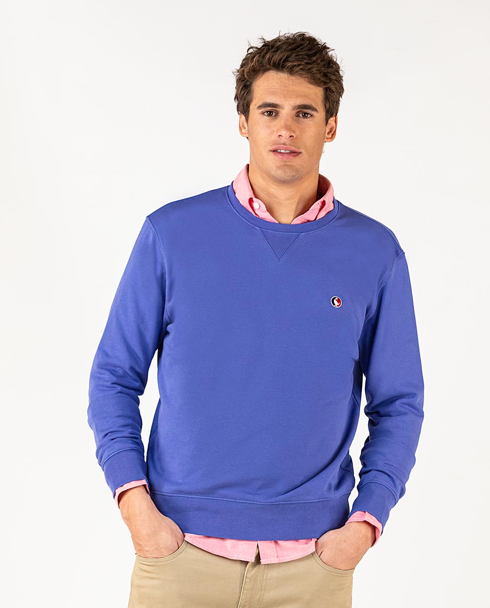 Indigo Sweatshirt W Crew Neck