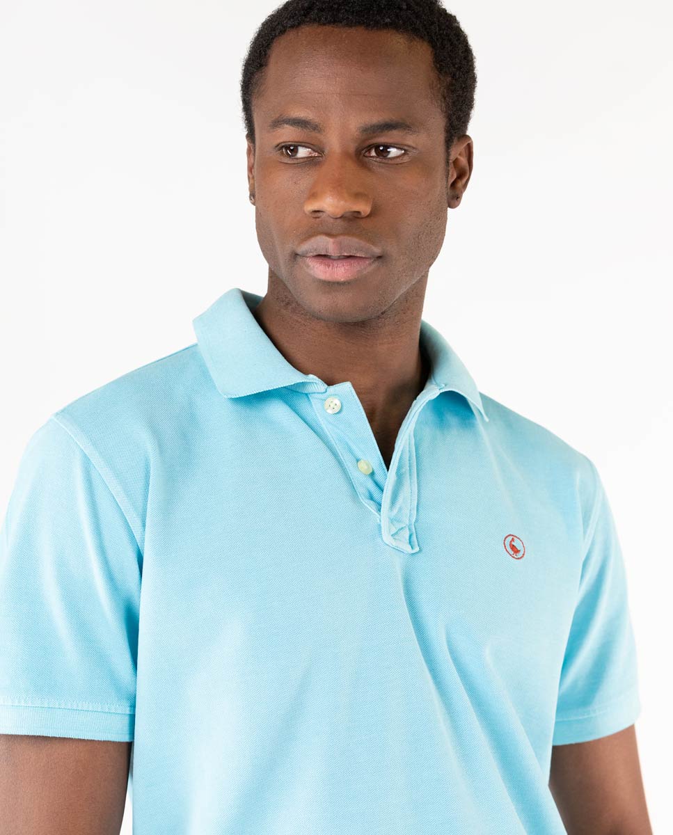 Washed Turquoise Polo