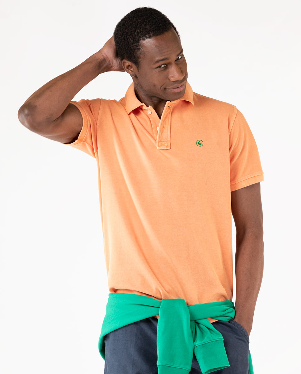 Orange Washed Polo