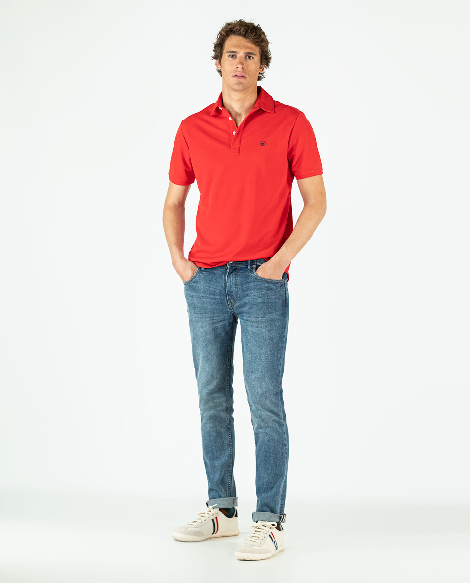 Polo Rojo El Ganso x Sepiia