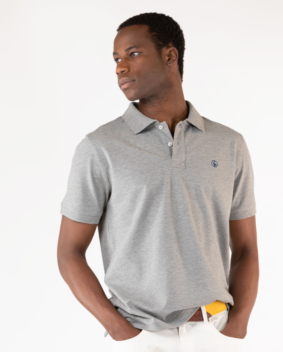 Polo Liso Gris