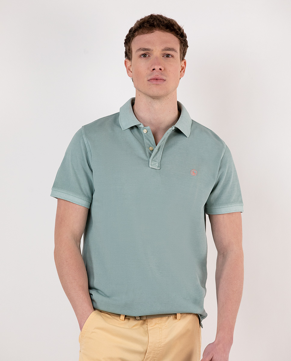Polo Piqué Pigment Garment Dyed Verde