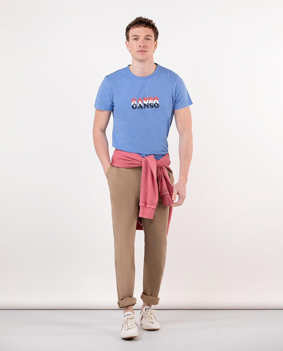 Blue Ganso Print T-Shirt