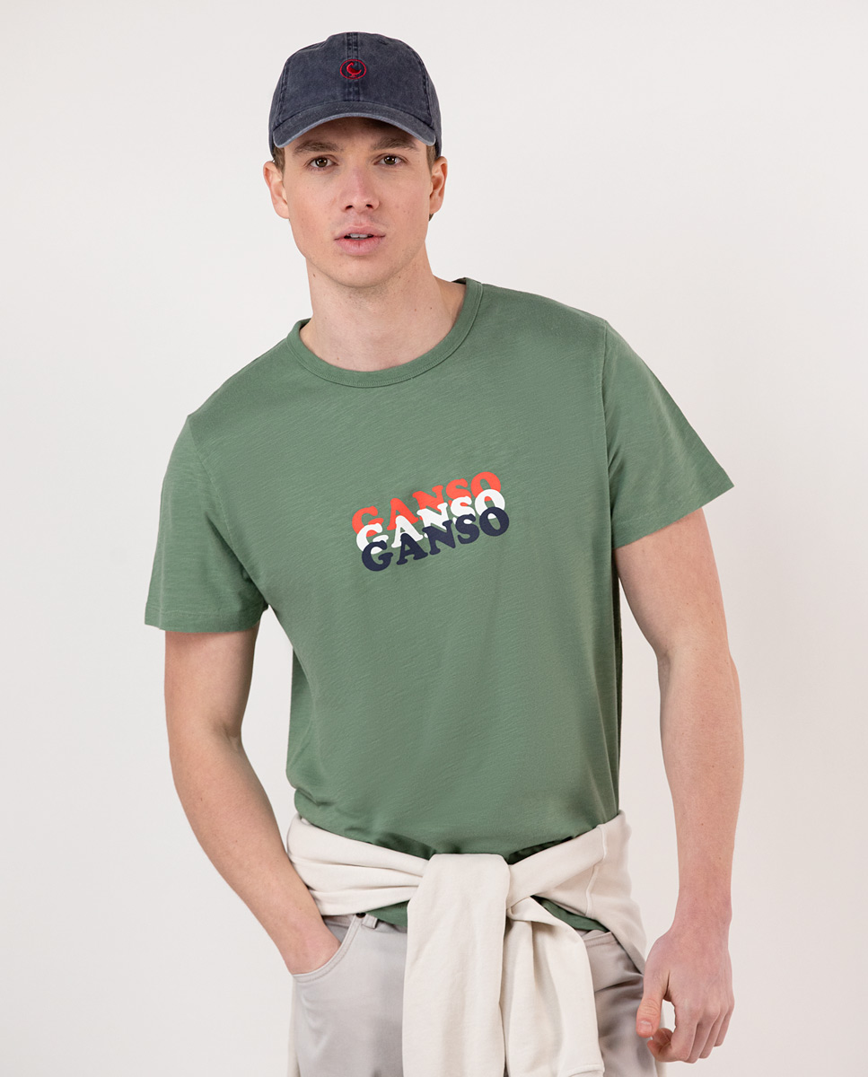 Green Ganso Print T-Shirt