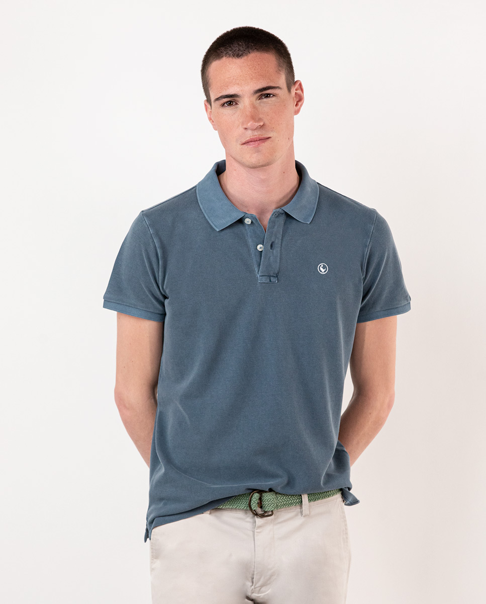 Blue Washed Polo