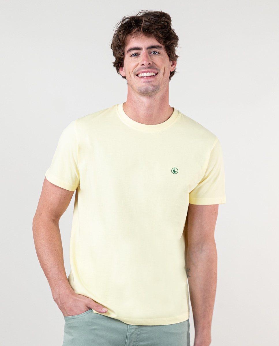 Camiseta Garment Dyed Amarillo