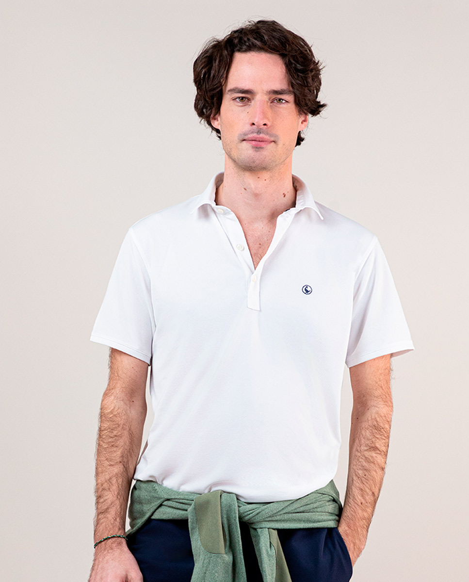 White Sepiia Polo