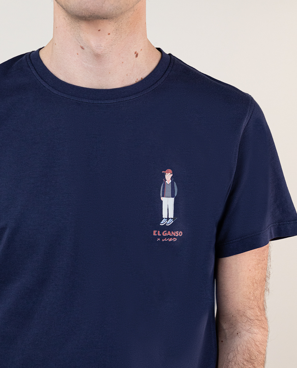 Camiseta Garment Dyed Wes Robinson Marino