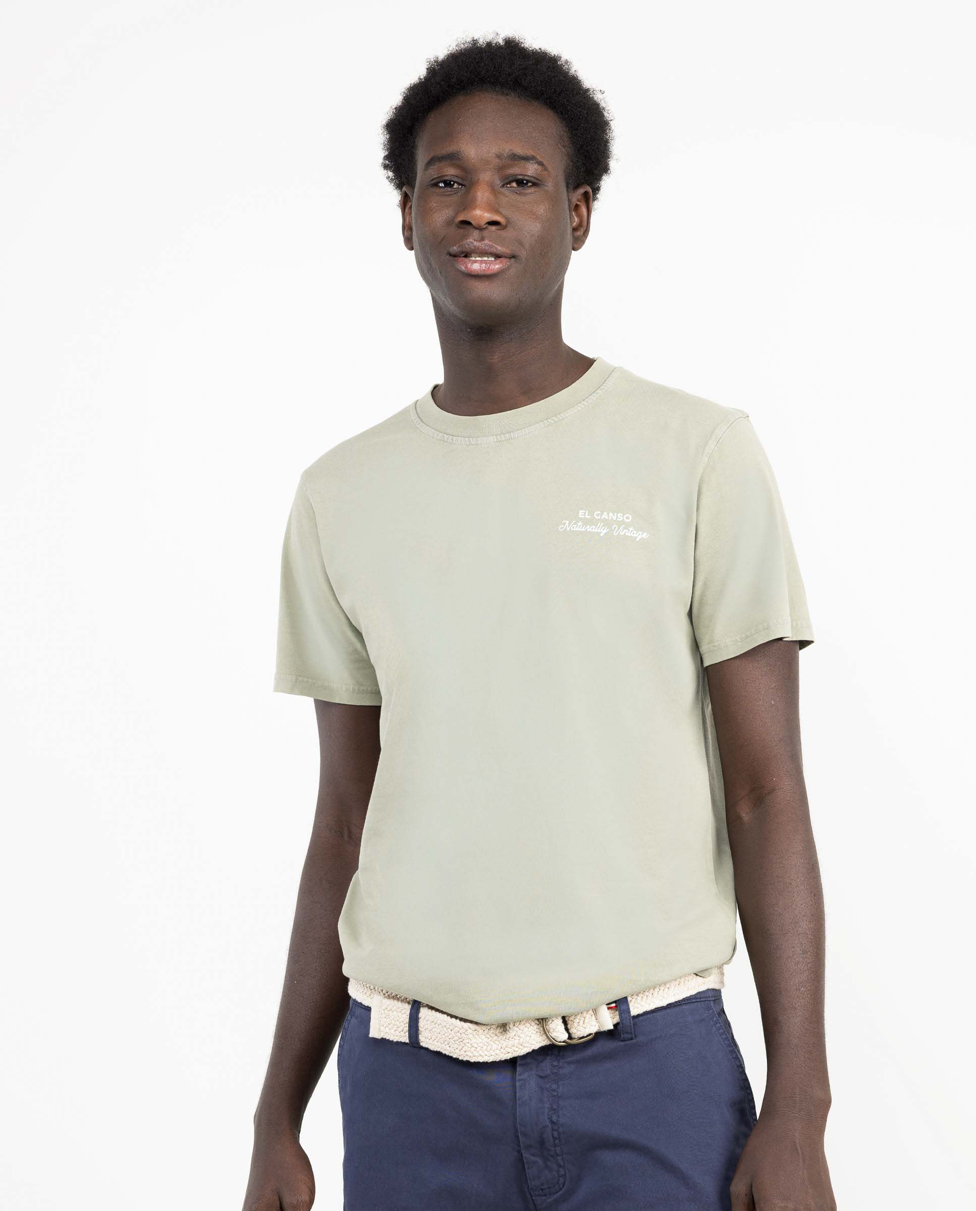Natural Green Garment Dyed Shirt