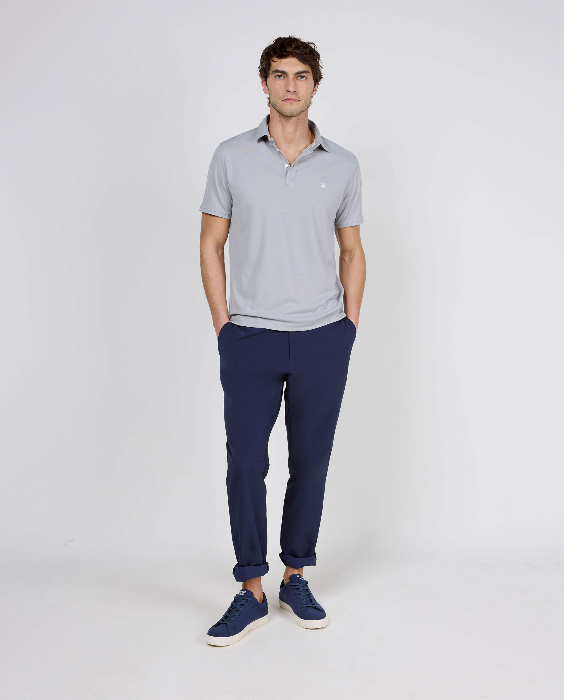 Polo Manga Corta Sepiia Gris