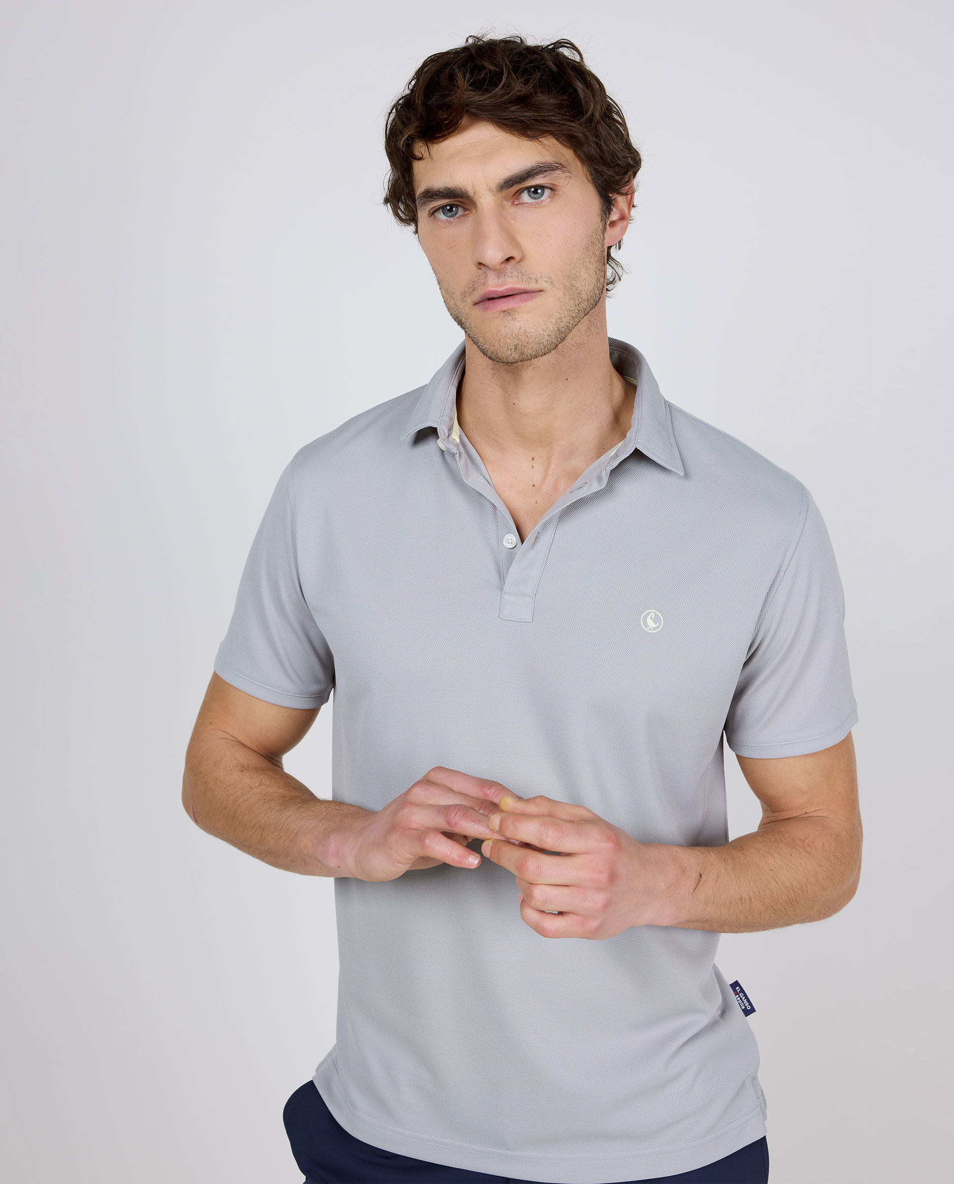 Sepia Grey Short Sleeve Polo Shirt
