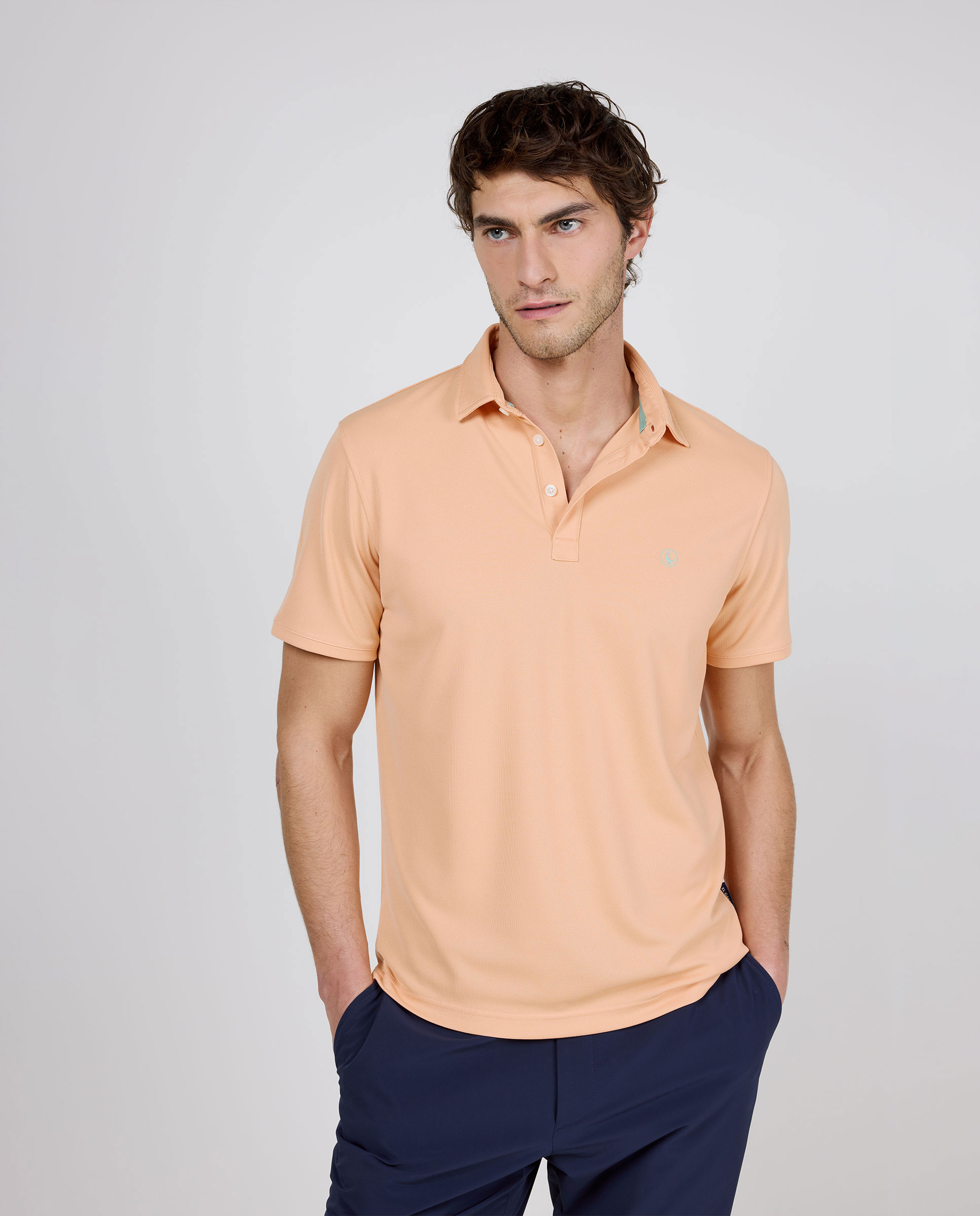 Polo Manga Corta Sepiia Naranja