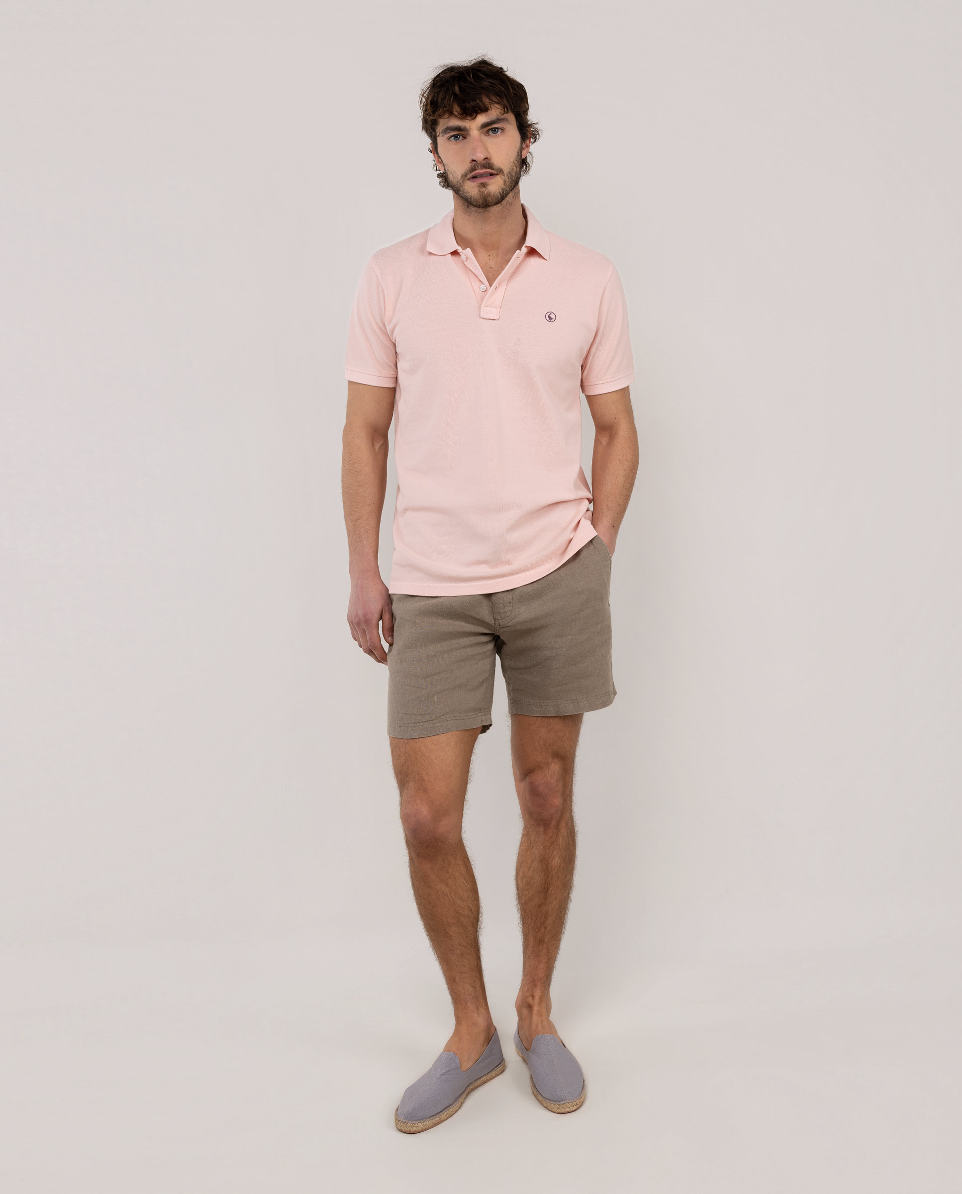 Polo Piqué Garment Dyed Pink