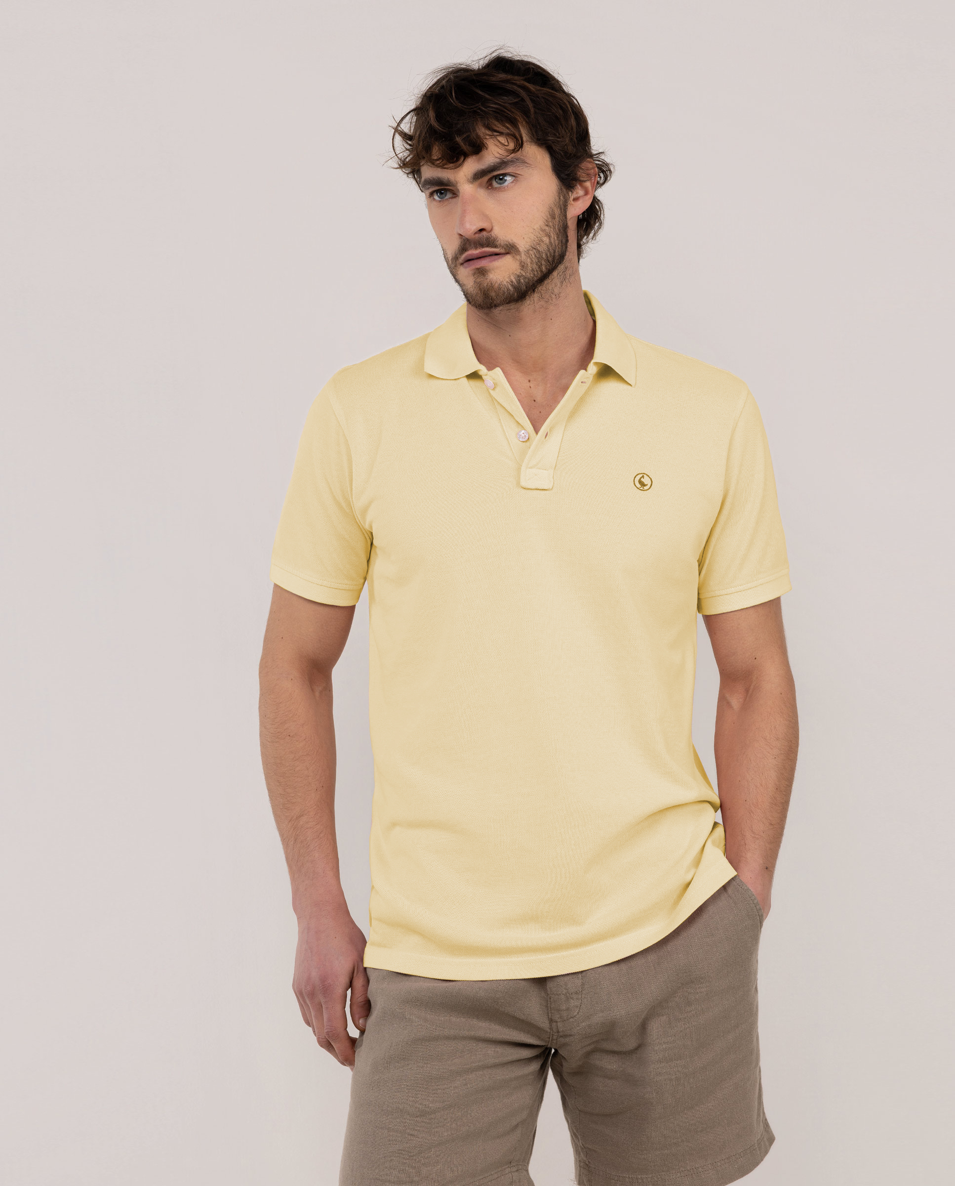 Polo Piqué Garment Dyed Yellow