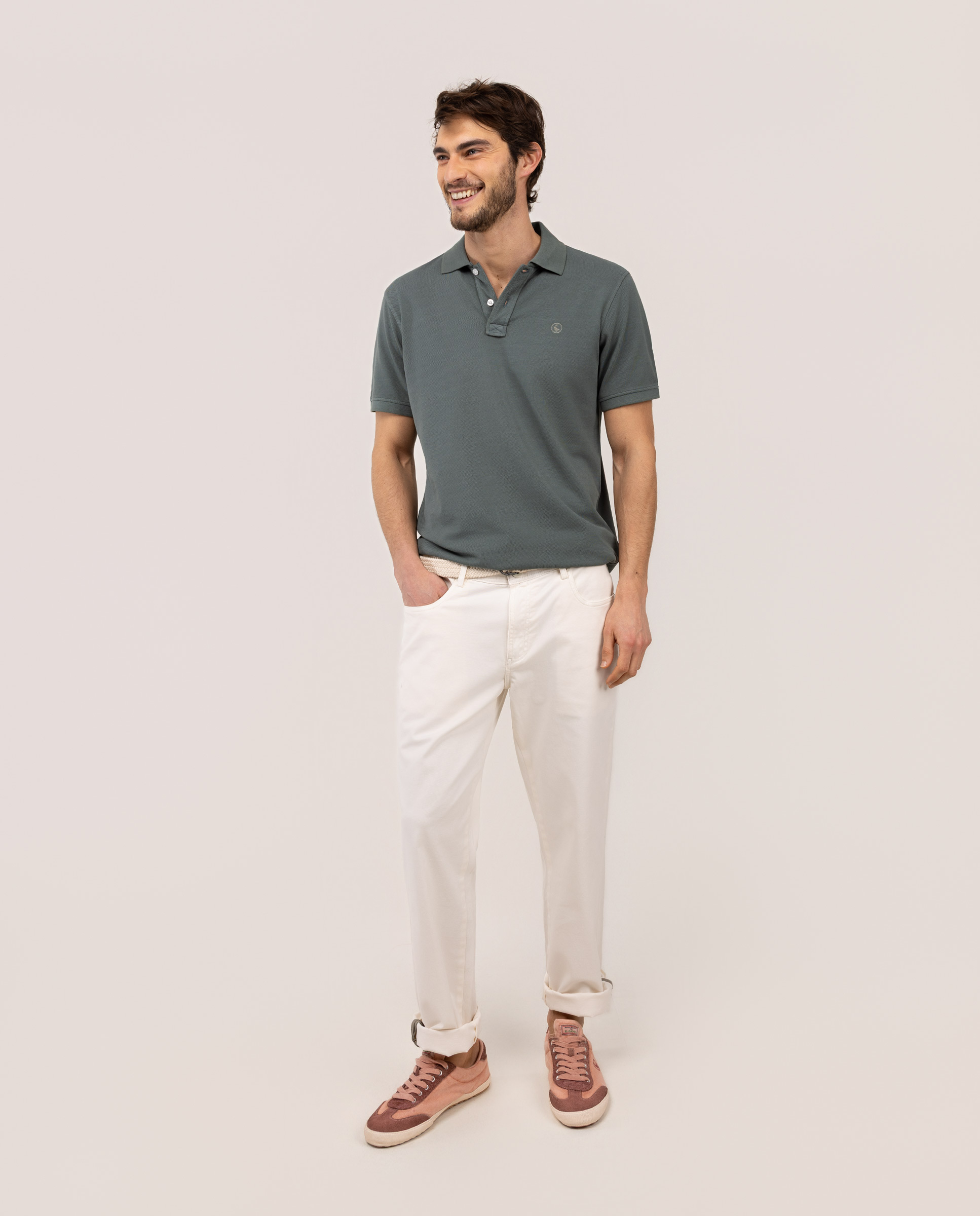 Polo Piqué Garment Dyed Dark Green