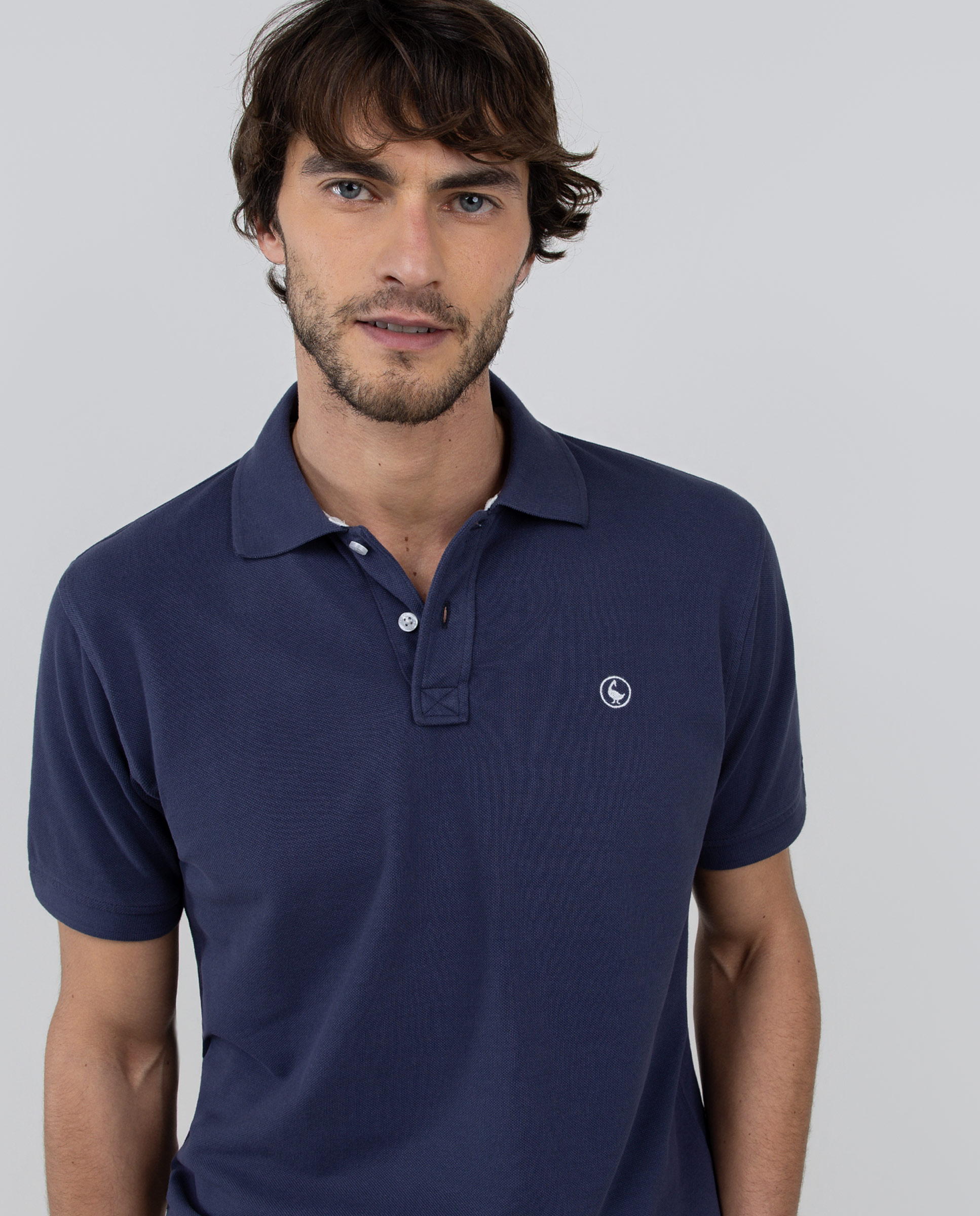 Polo Piqué Garment Dyed Marino