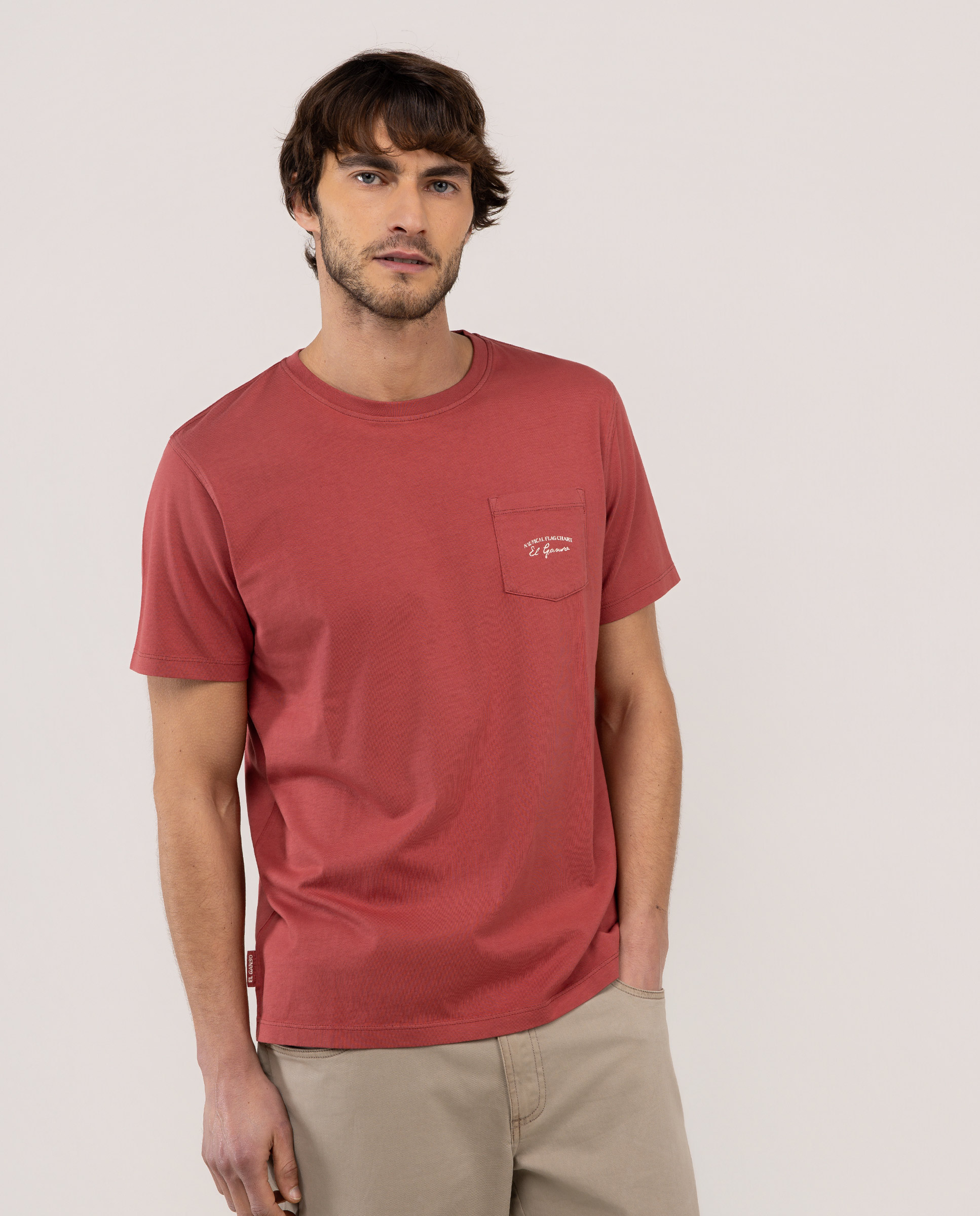 Camiseta Banderas Naútica Rojo