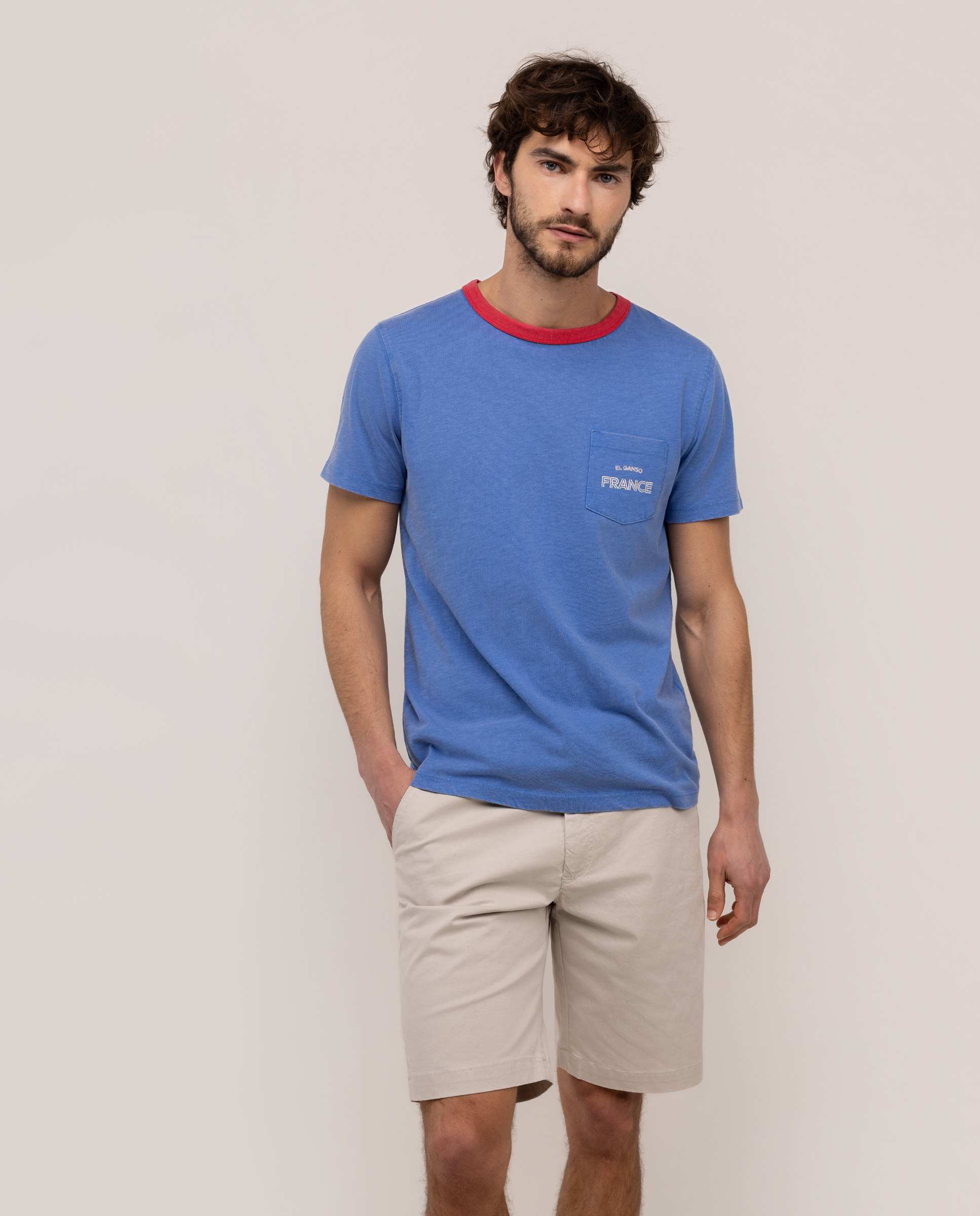 Camiseta Retro Slub Francia