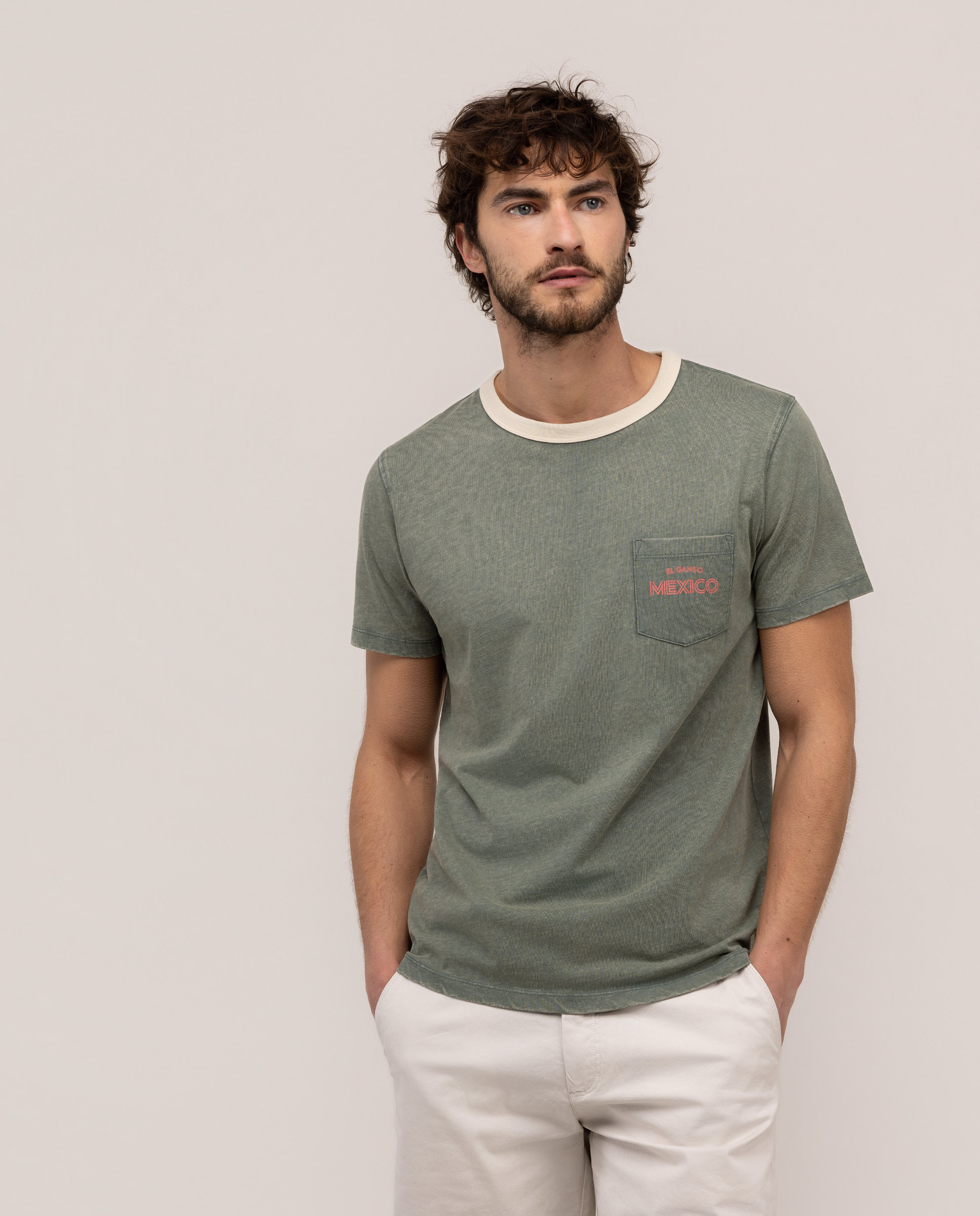 Camiseta Retro Slub Mexico