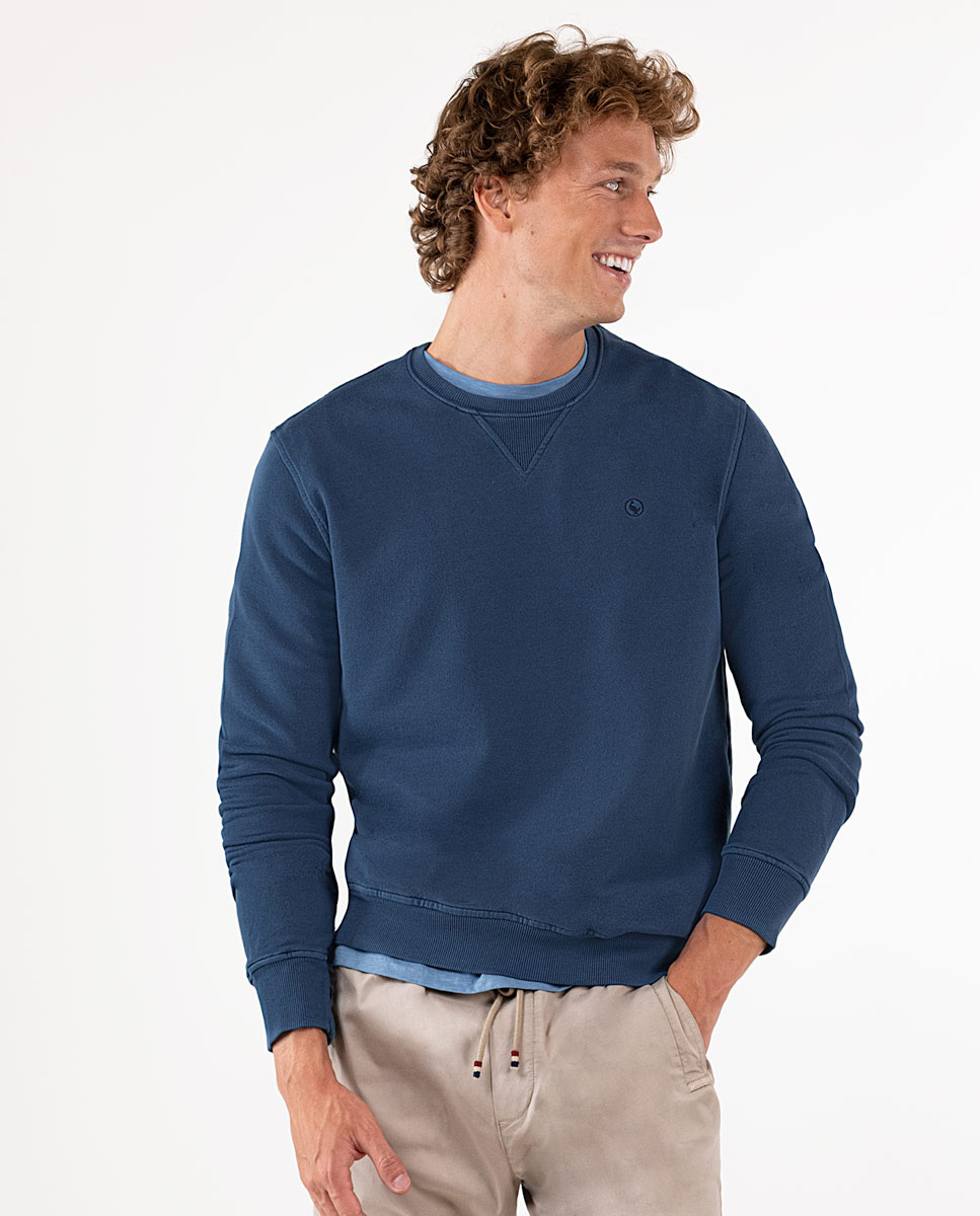 Navy Crew Neck Sweatshirt