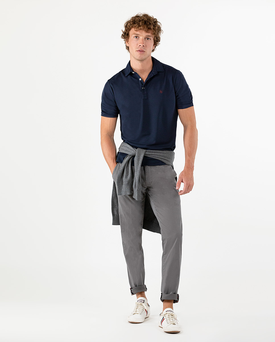 Midnight Short-Sleeve Sepiia Polo