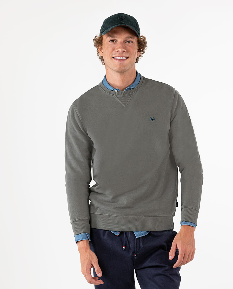 Sudadera Cuello Caja Verde