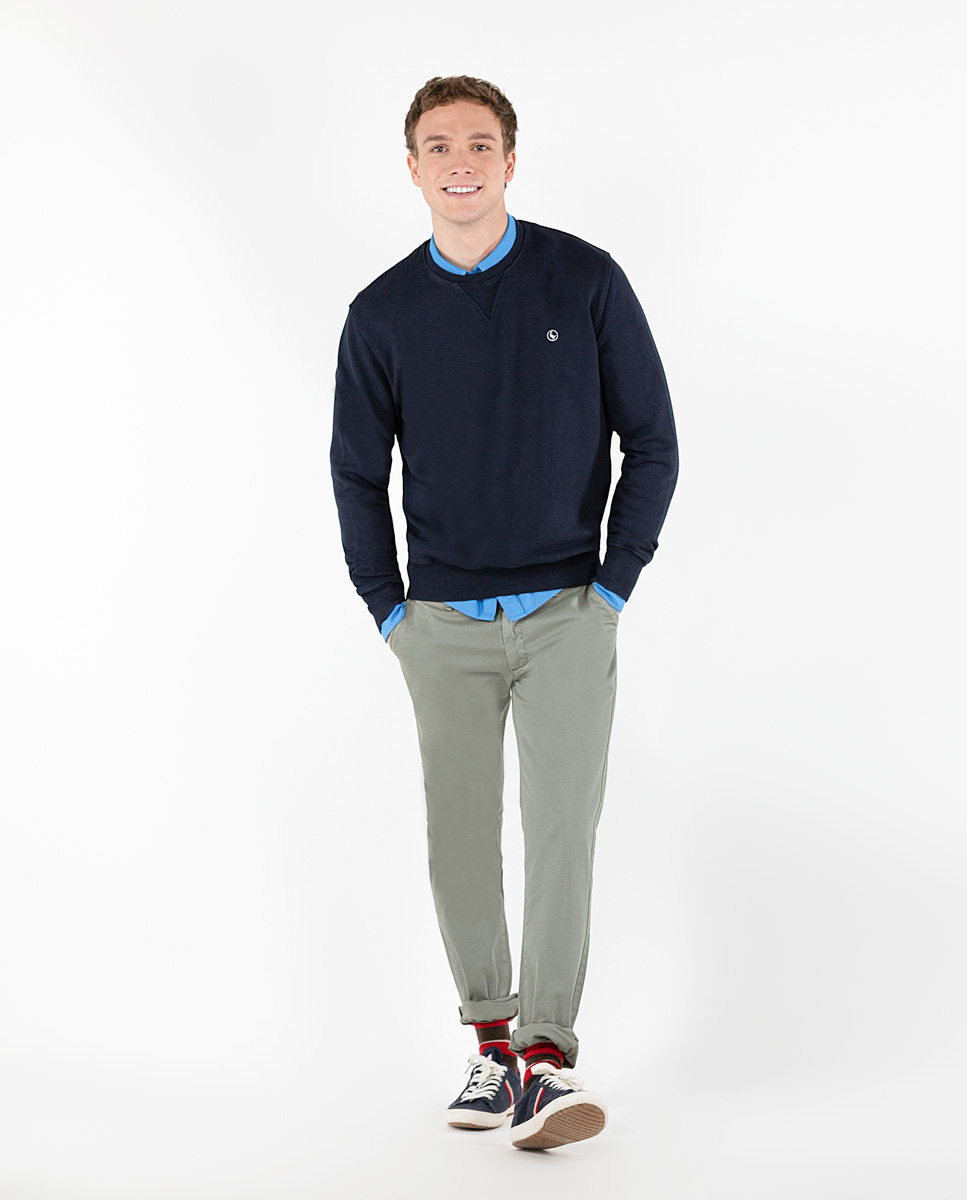 Sudadera Cuello Caja Marino